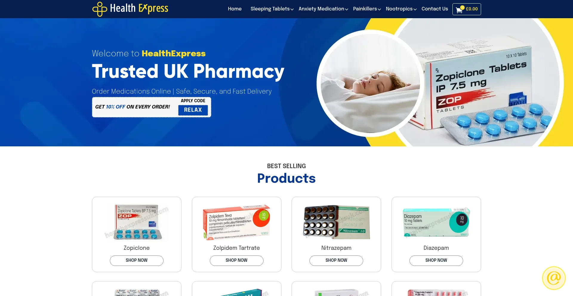 Healthexpressuk.com Screenshot