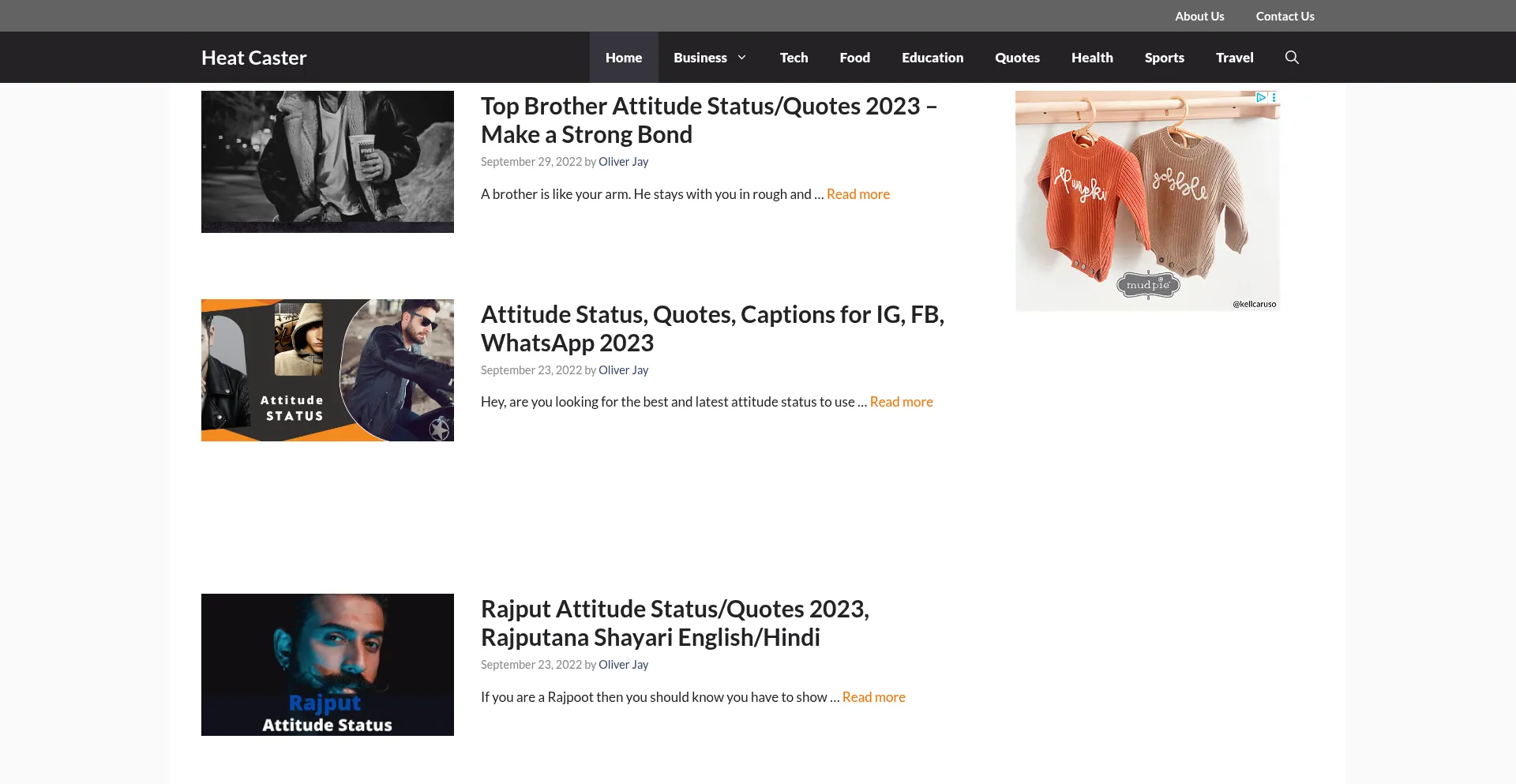 Heatcaster.com Screenshot