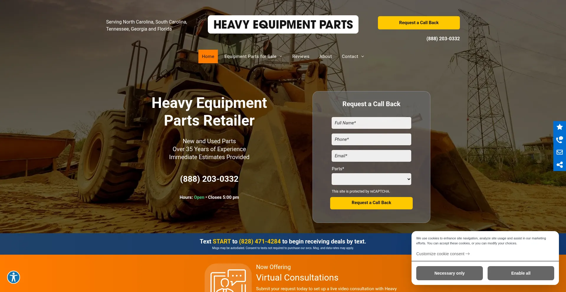 Heavyequipmentpartsnc.com