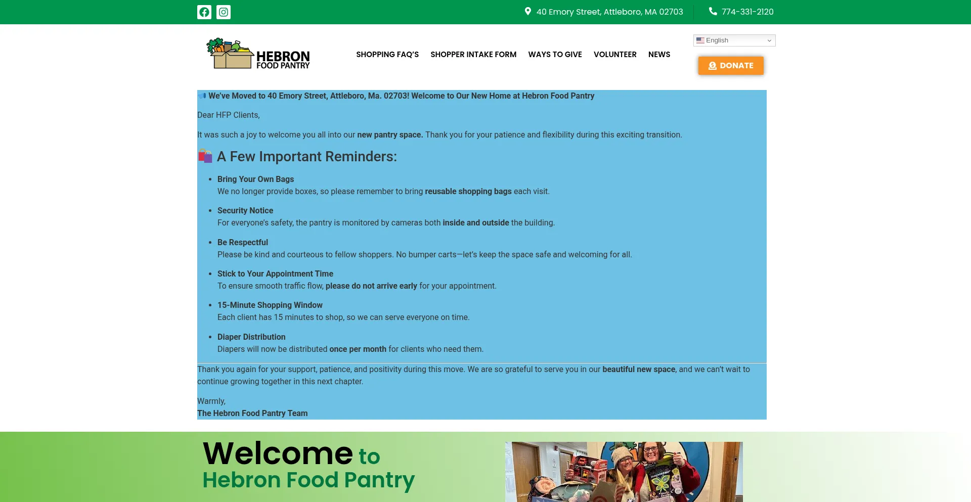 Hebronfoodpantry.org 安全可靠吗？