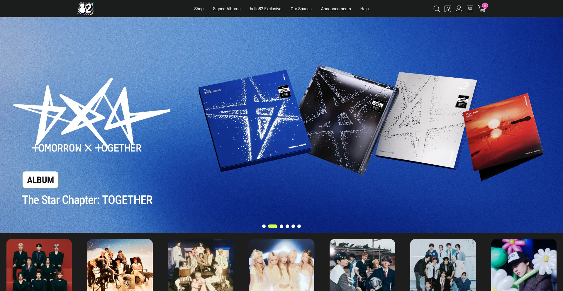 Website screenshot of Hello82.com
