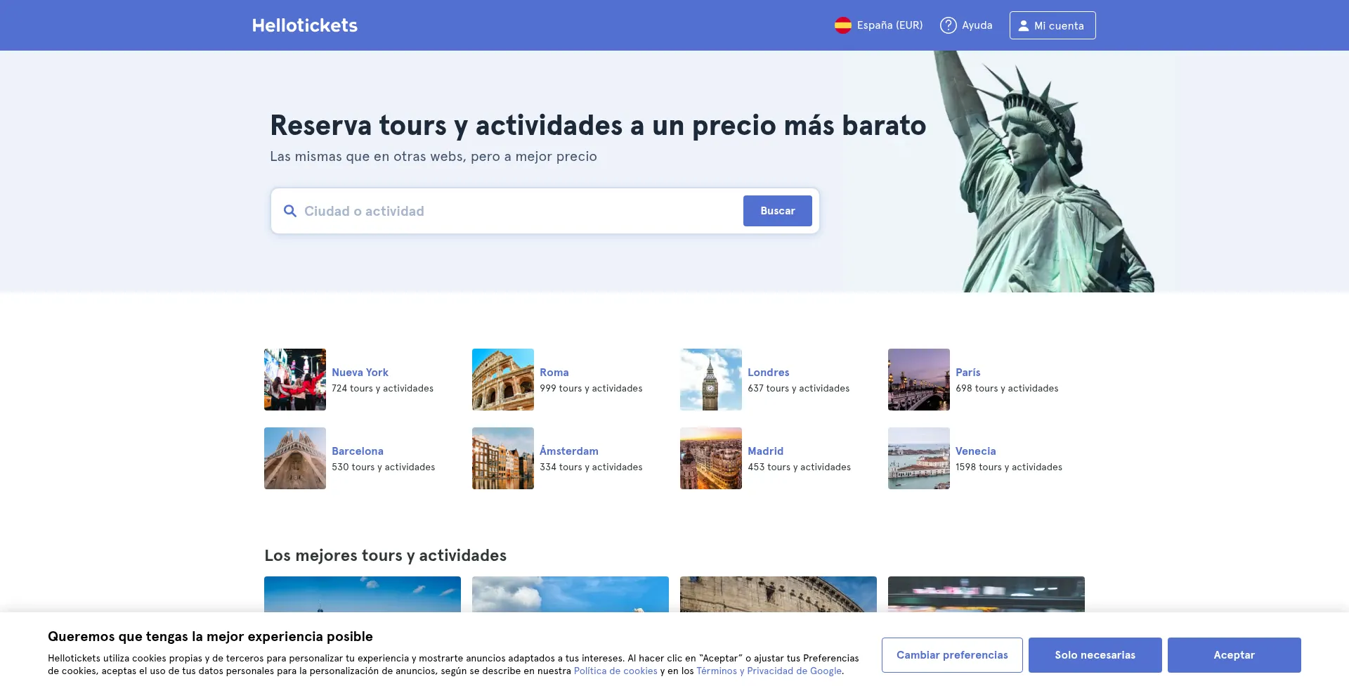 Hellotickets.es Screenshot