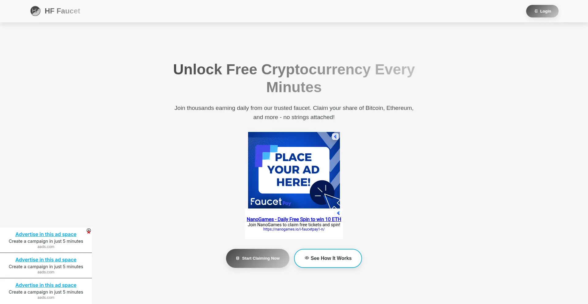 Website screenshot of Helpfpcoin.site