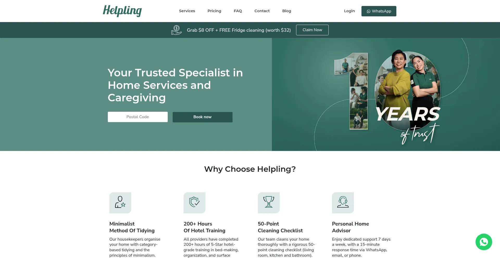 Helpling.com.sg Screenshot