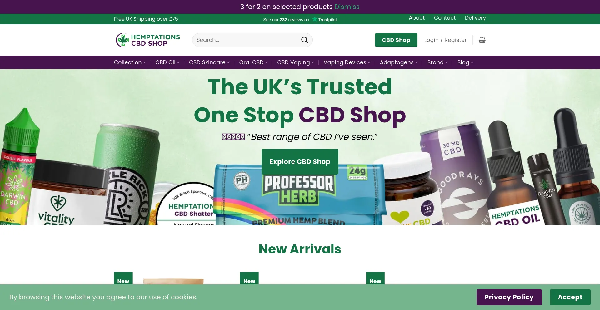 Hemptations-cbd.com 安全可靠吗？