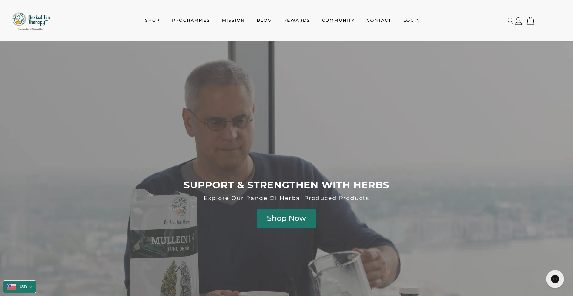 Herbalteatherapy.com Screenshot