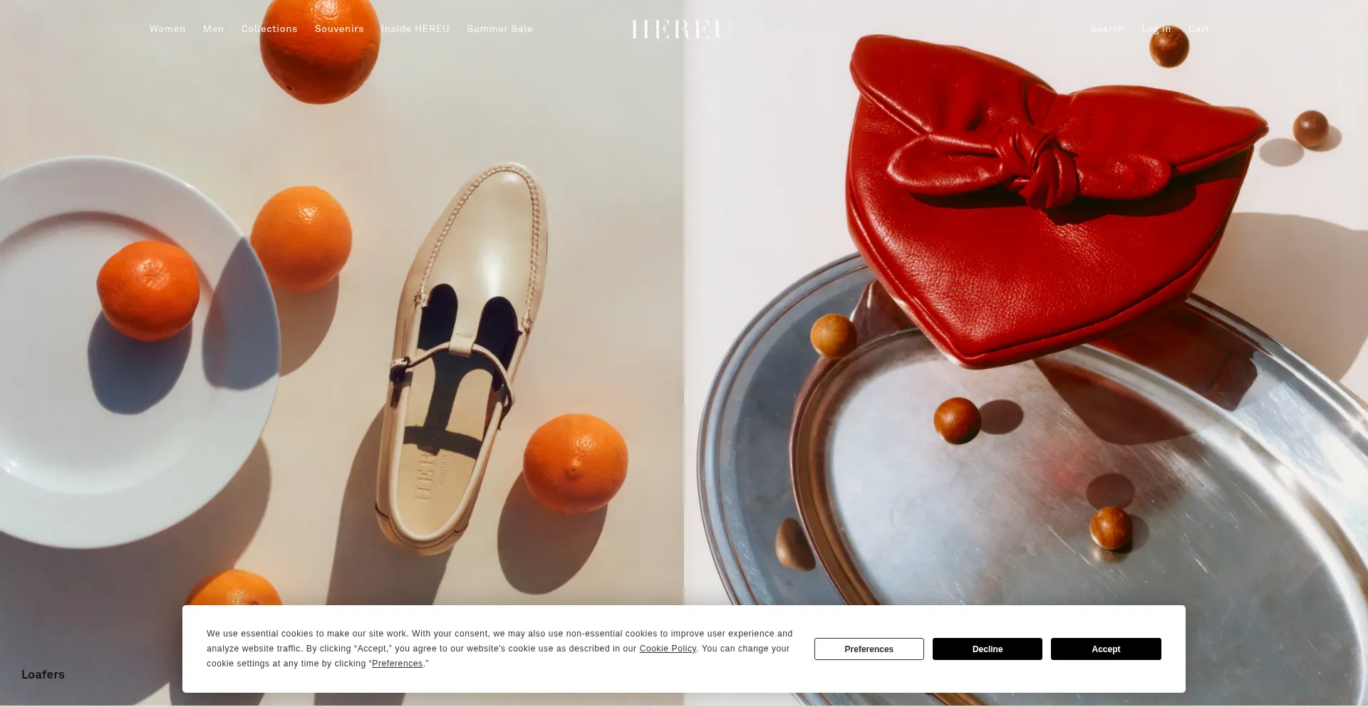 Website screenshot of Hereustudio.com