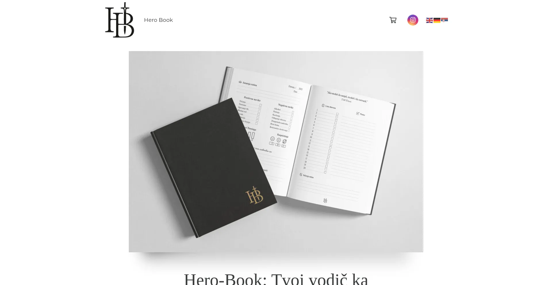 Website screenshot of Hero-book.com