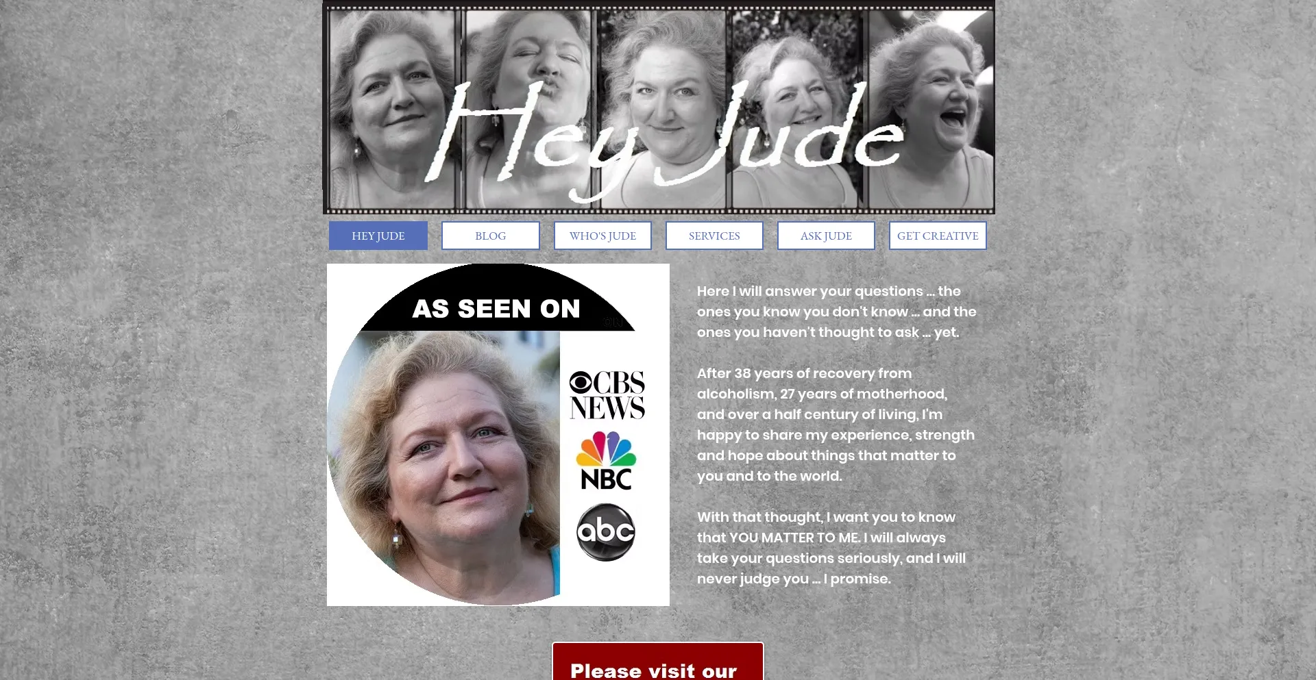 Website screenshot of Heyjude.com