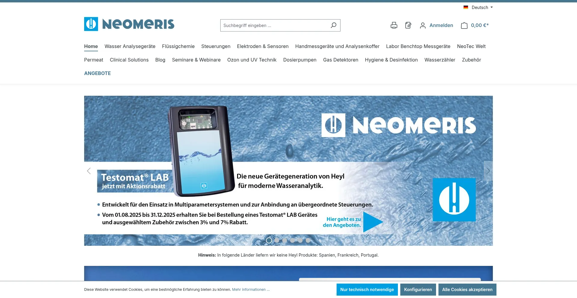 Website screenshot of Heylneomeris.shop