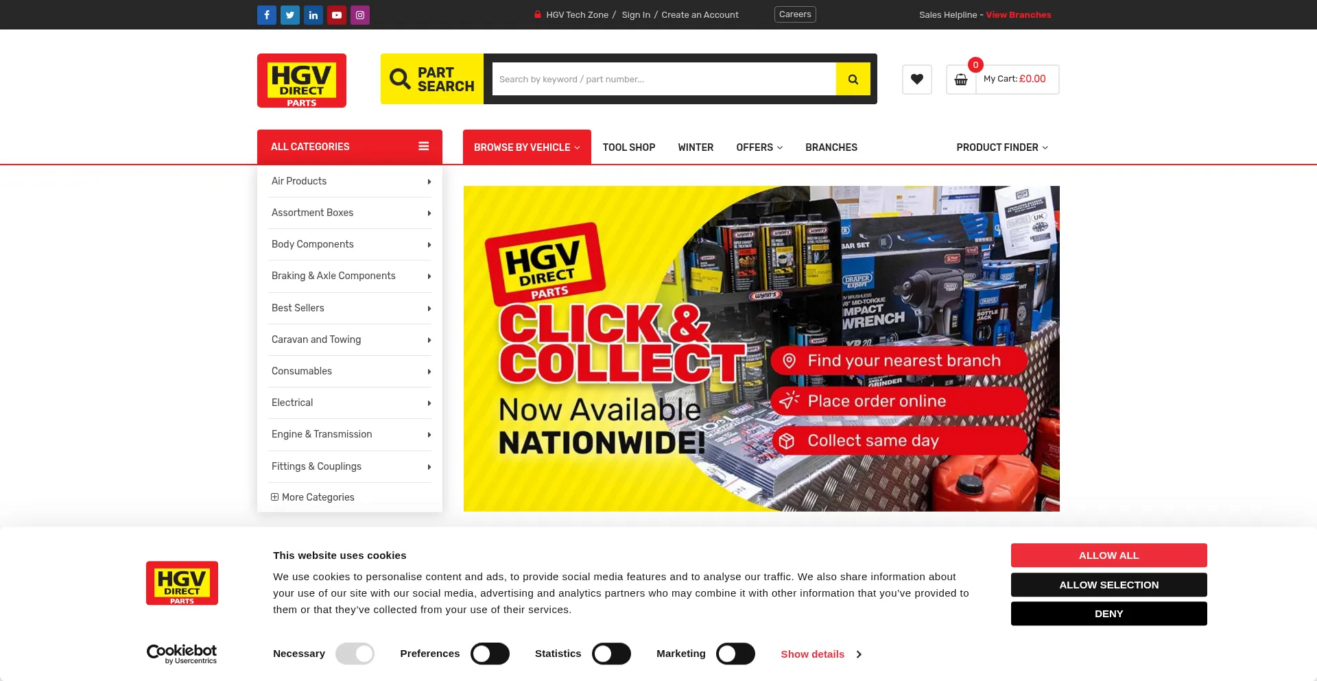 Hgvdirect.co.uk Screenshot