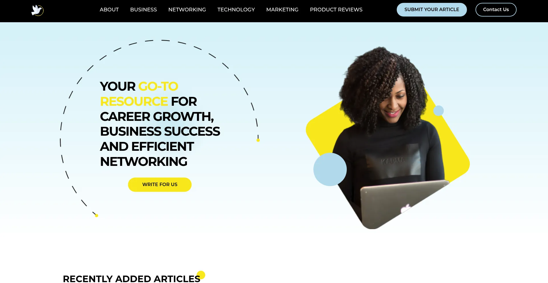 Website screenshot of Highflyers.media