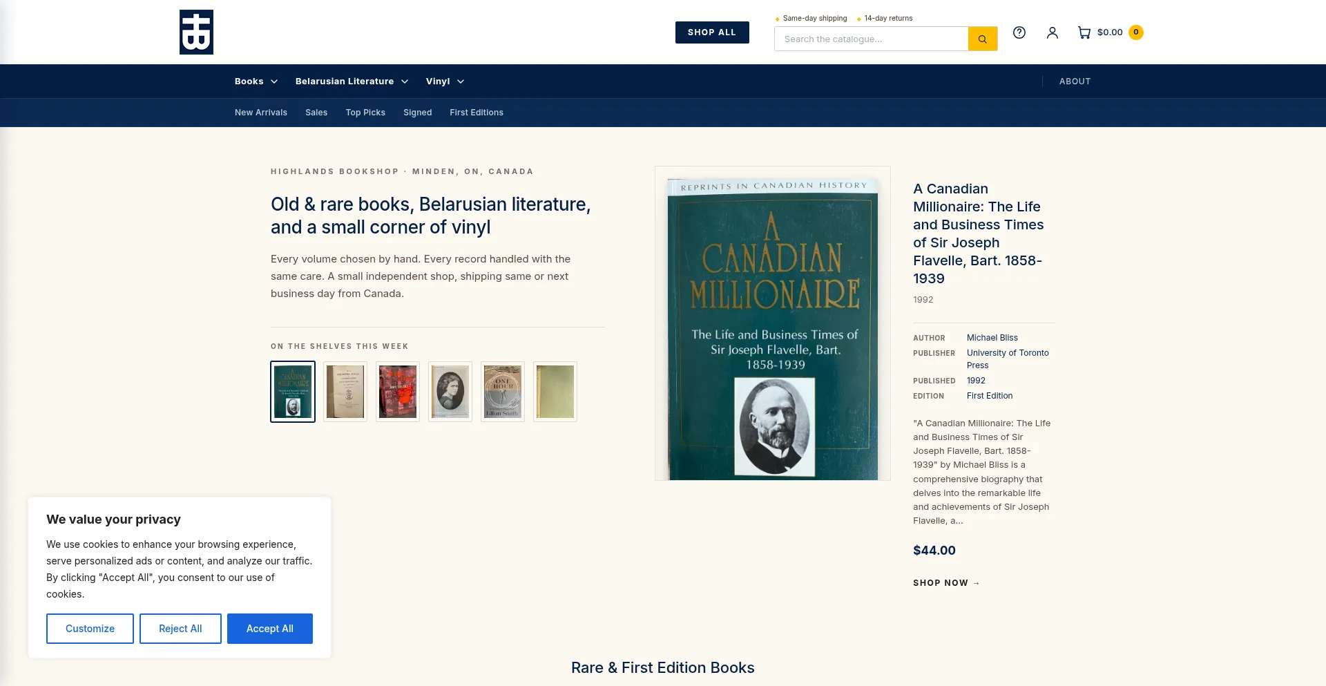 Highlandsbookshop.ca