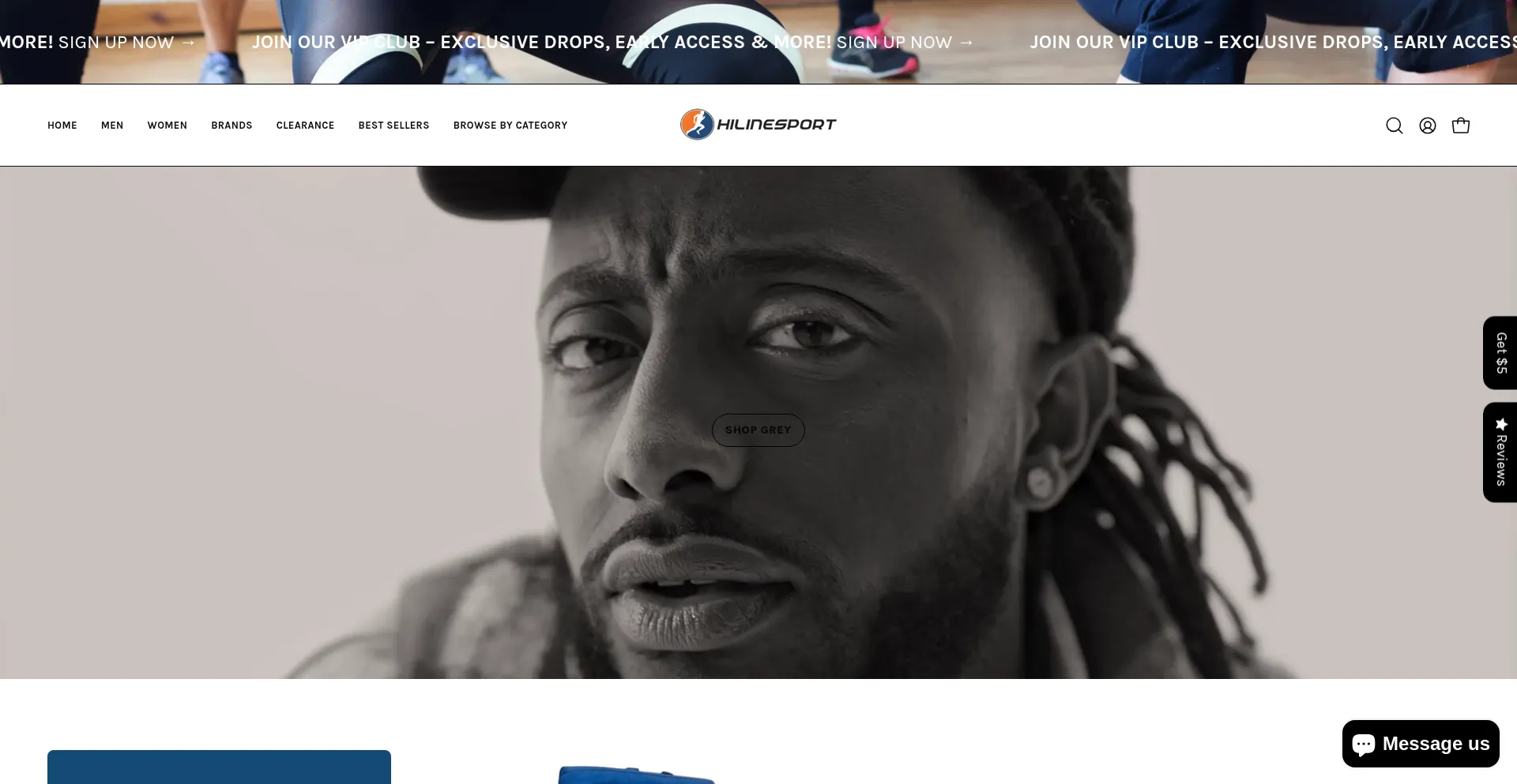 Website screenshot of Hilinesport.com