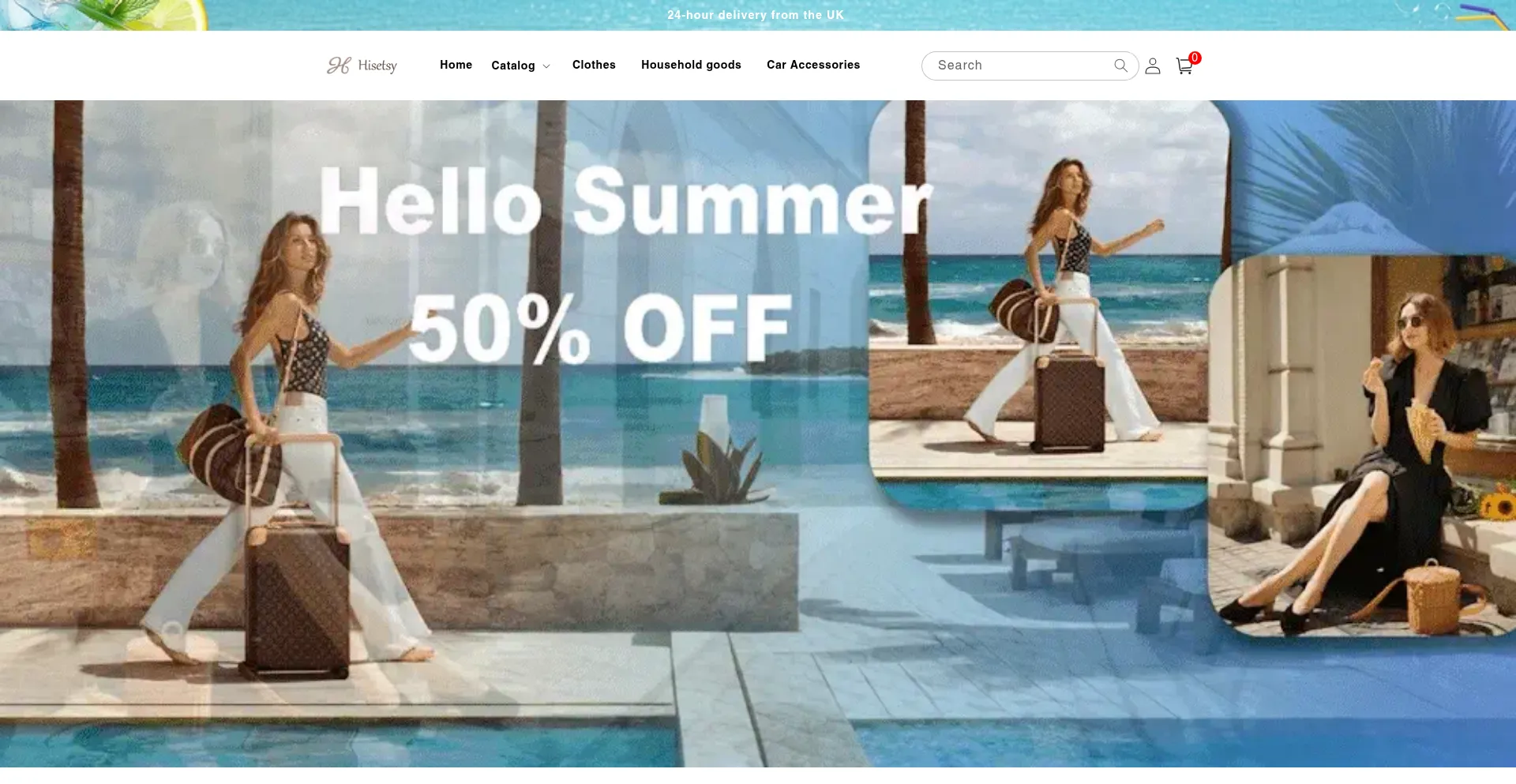 Website screenshot of Hisetsy.com