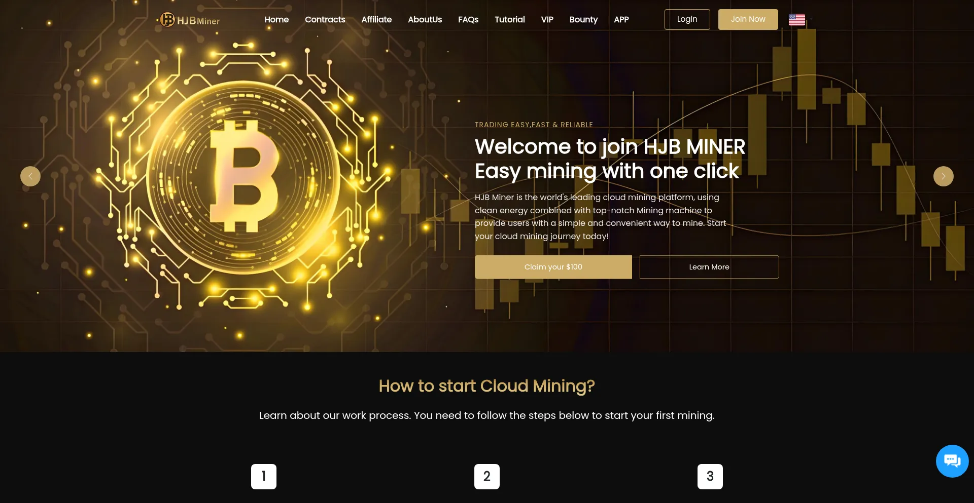Website screenshot of Hjbmining.com
