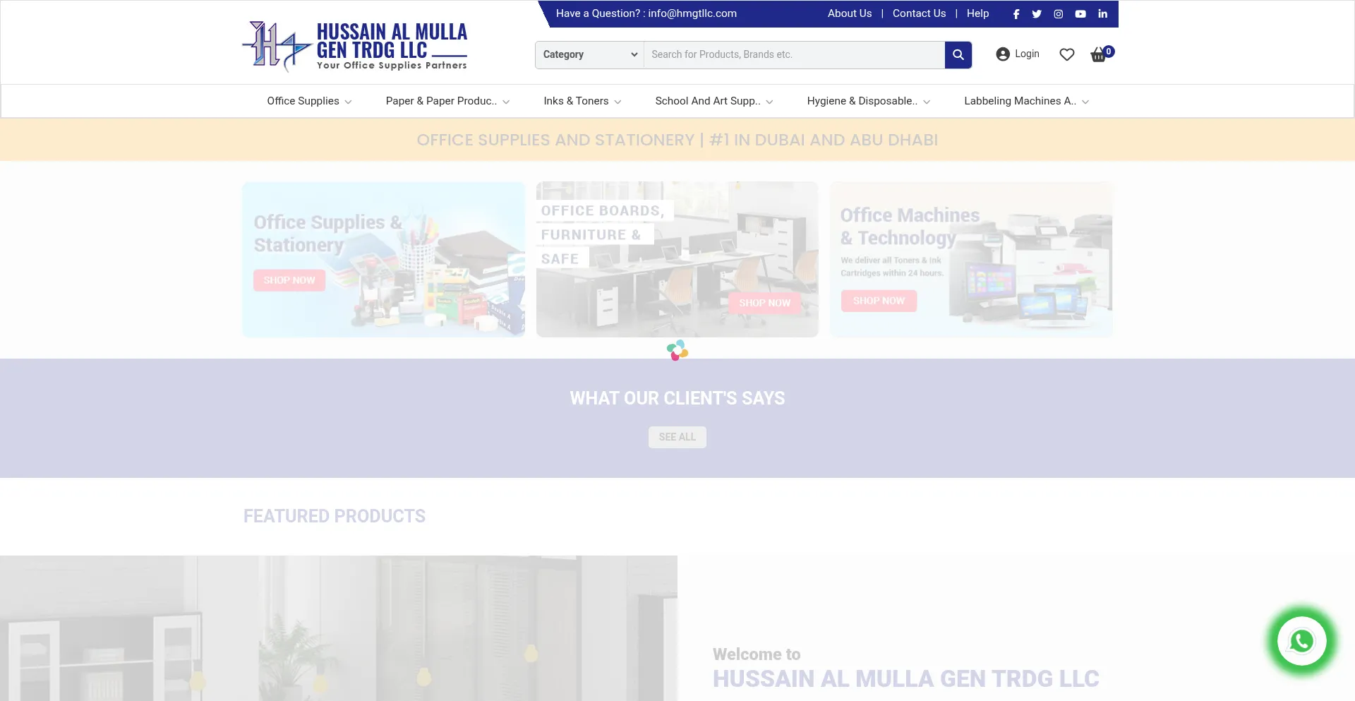 Website screenshot of Hmgtllc.com