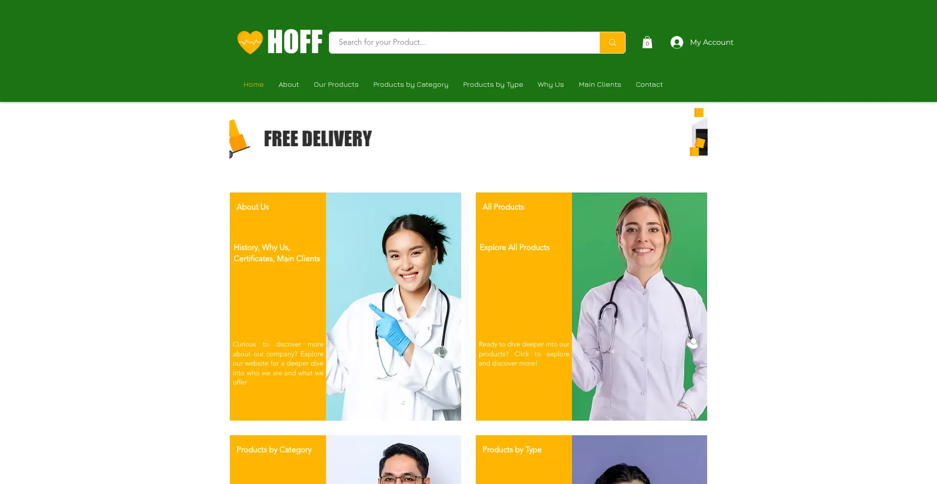 Website screenshot of Hoff.ae