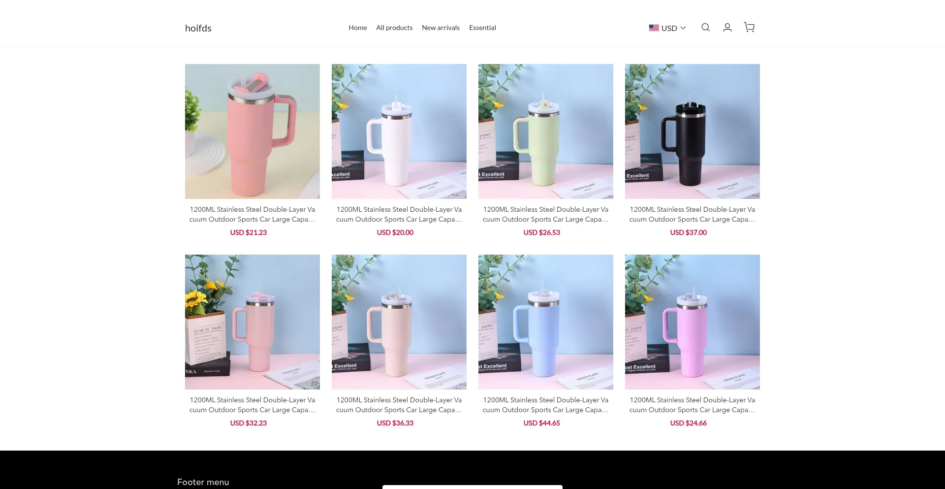 Website screenshot of Hoifds.com