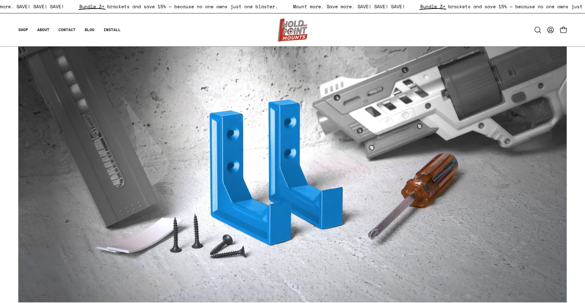 Website screenshot of Holdandpointmounts.com