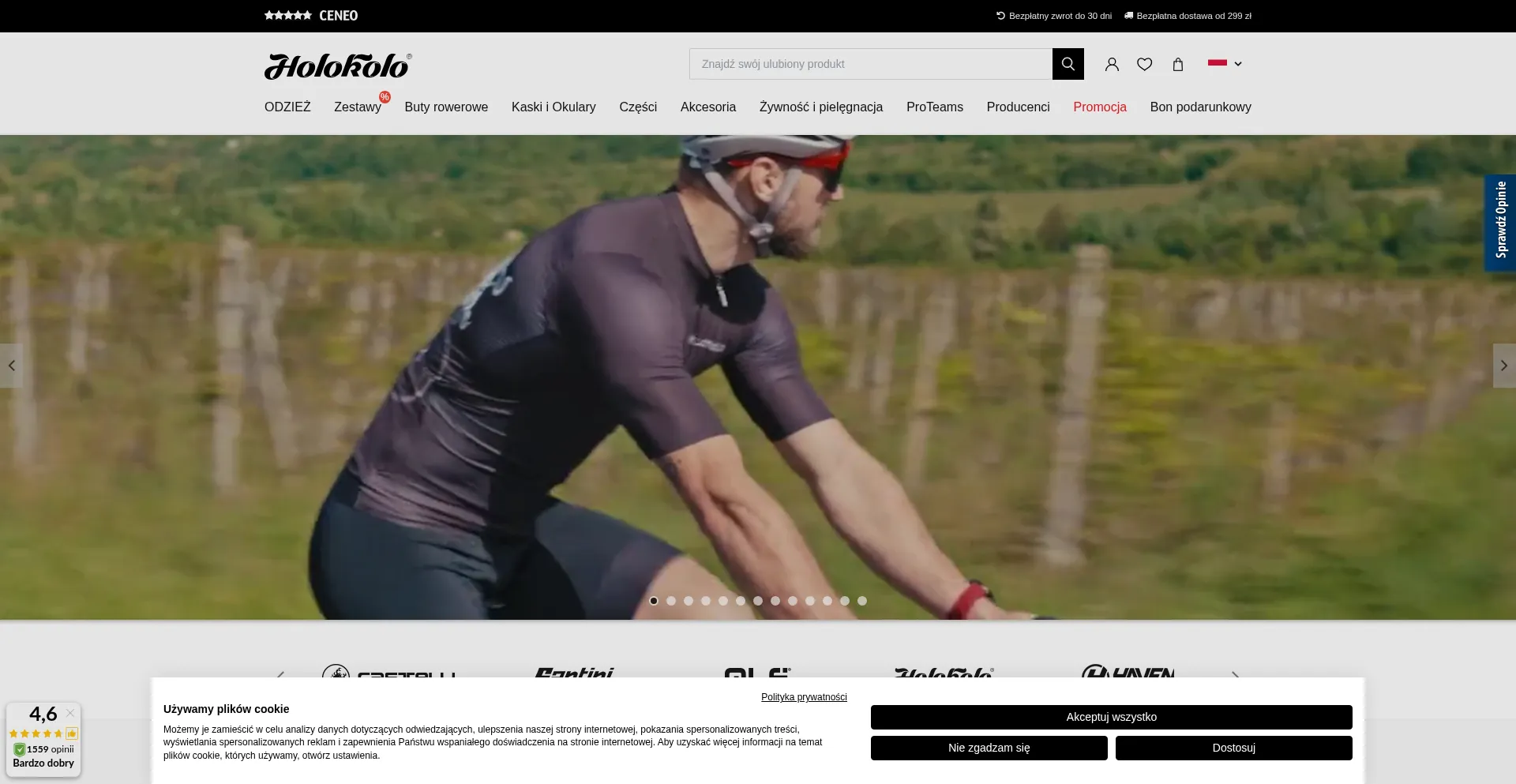 Website screenshot of Holokolo.pl
