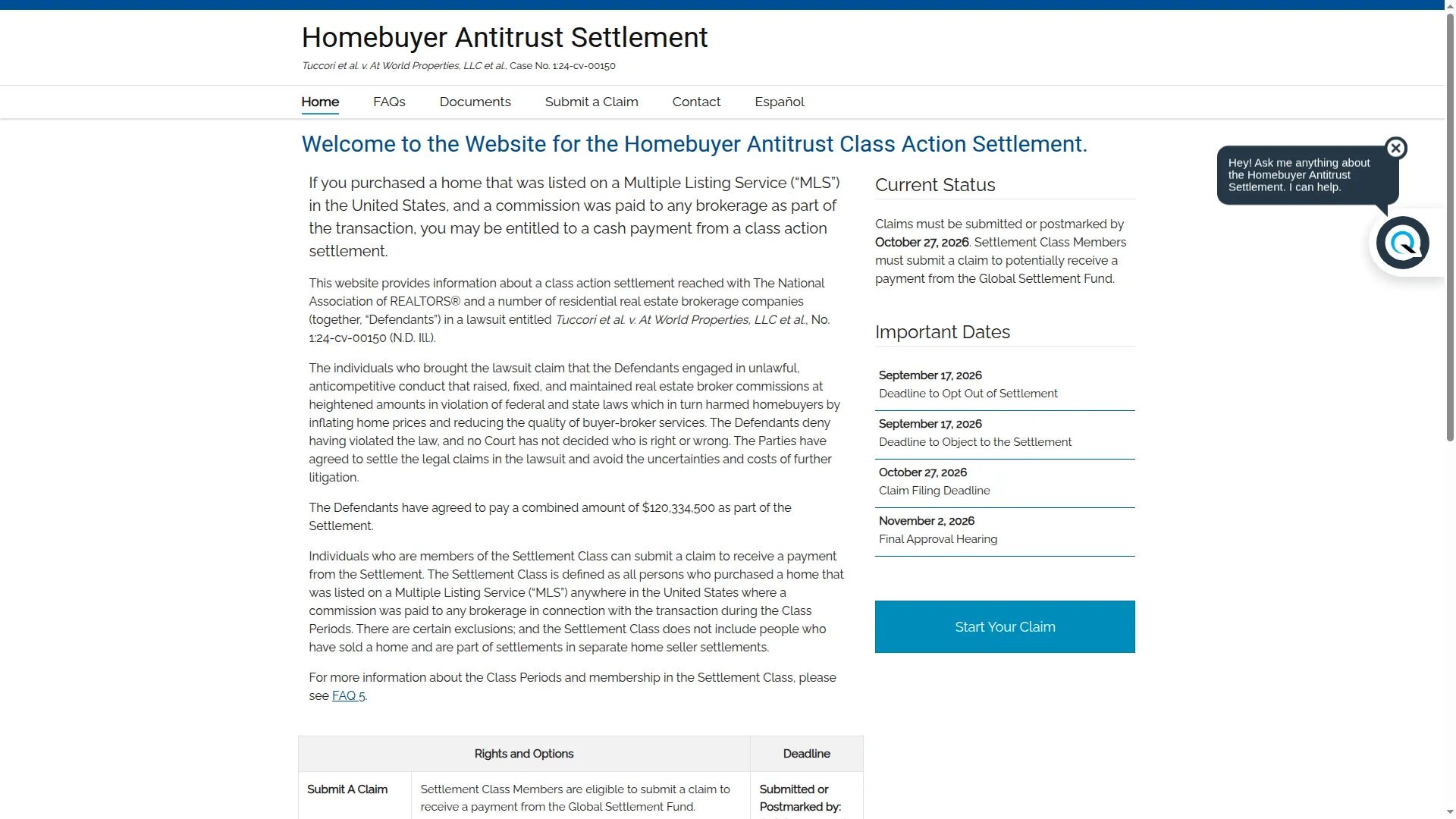 Homebuyersettlement.com