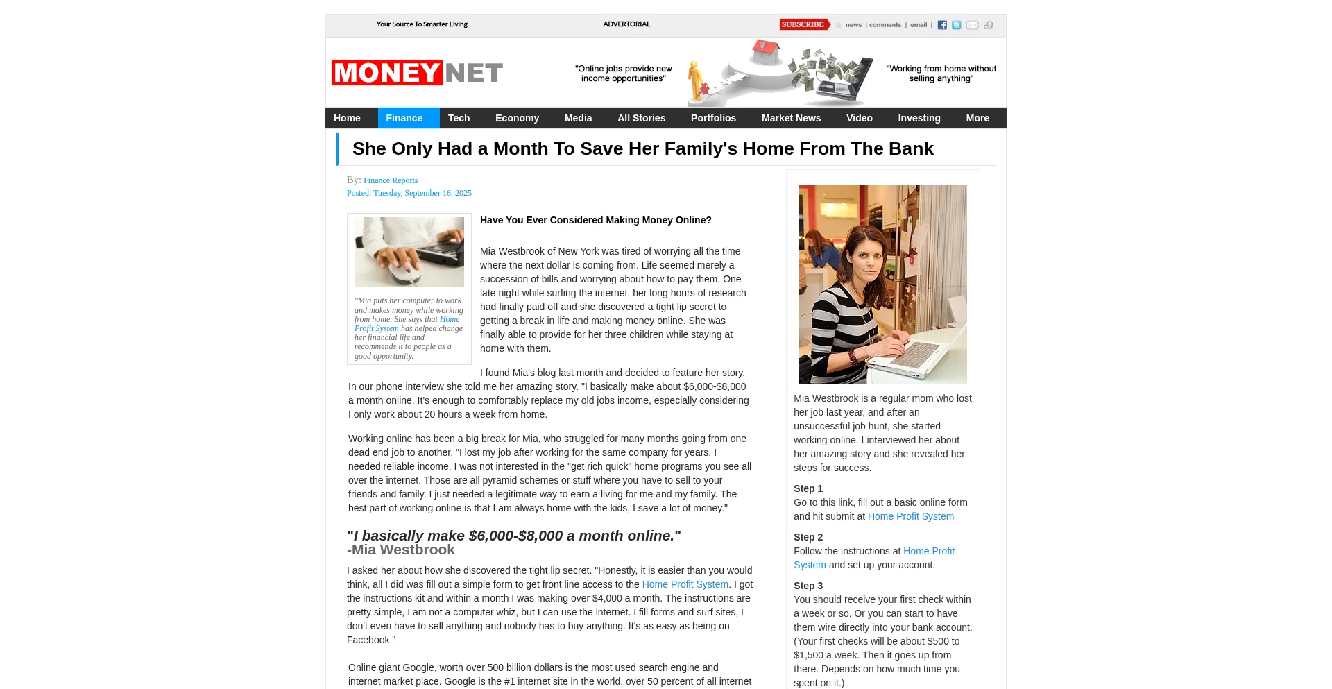 Homeprofit1.site Screenshot