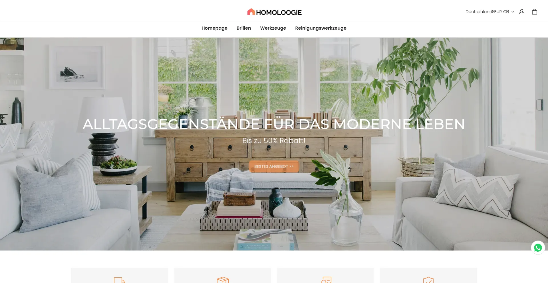 Website screenshot of Homoloogie.com