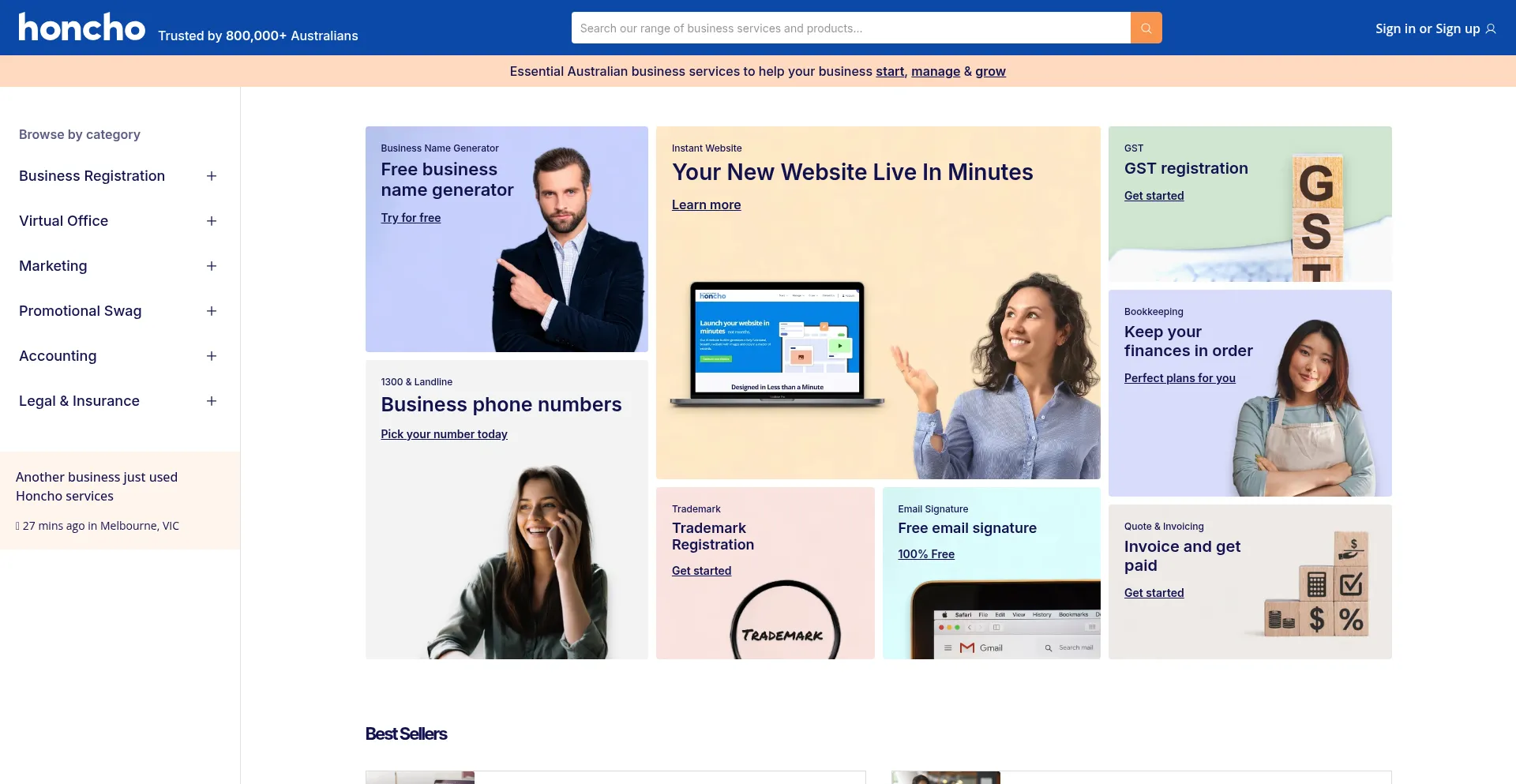 Honcho.com.au Screenshot