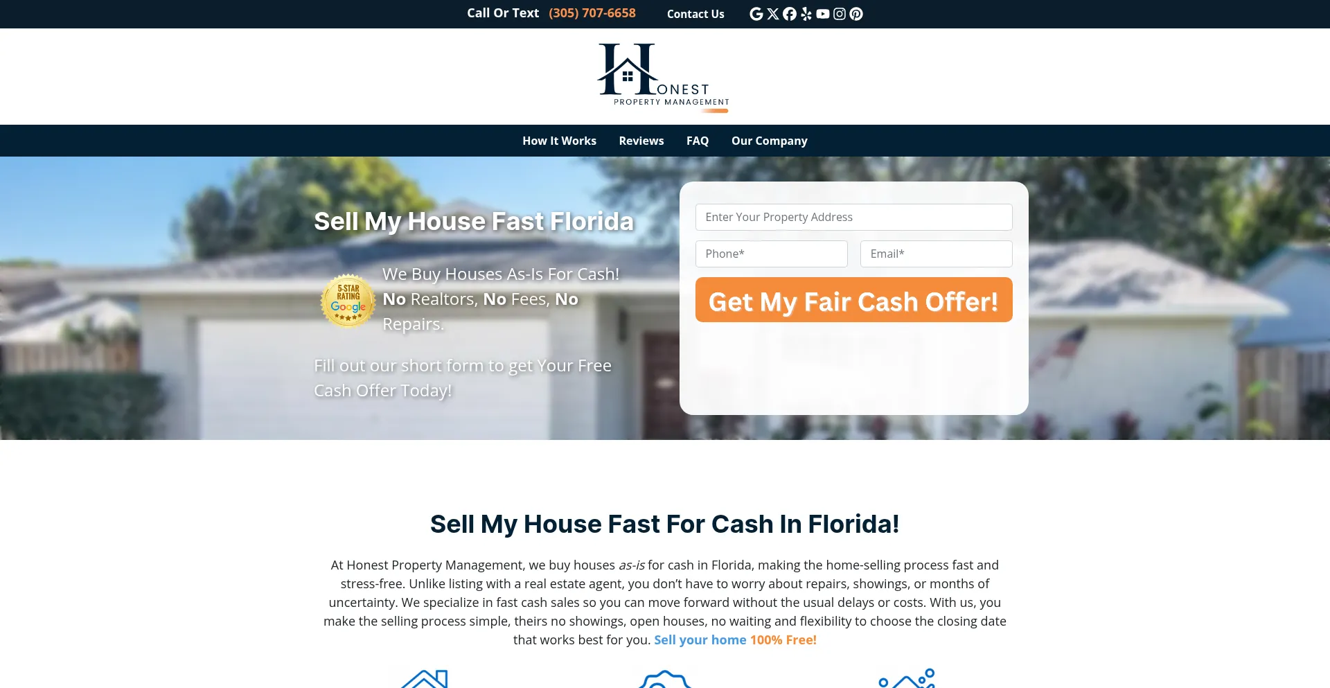 Honestpropertymgmt.com Screenshot
