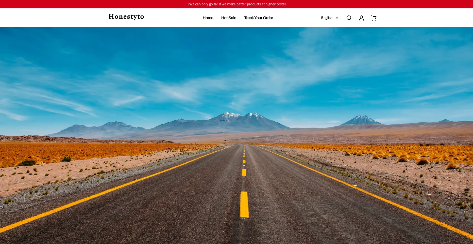 Website screenshot of Honestyto.com