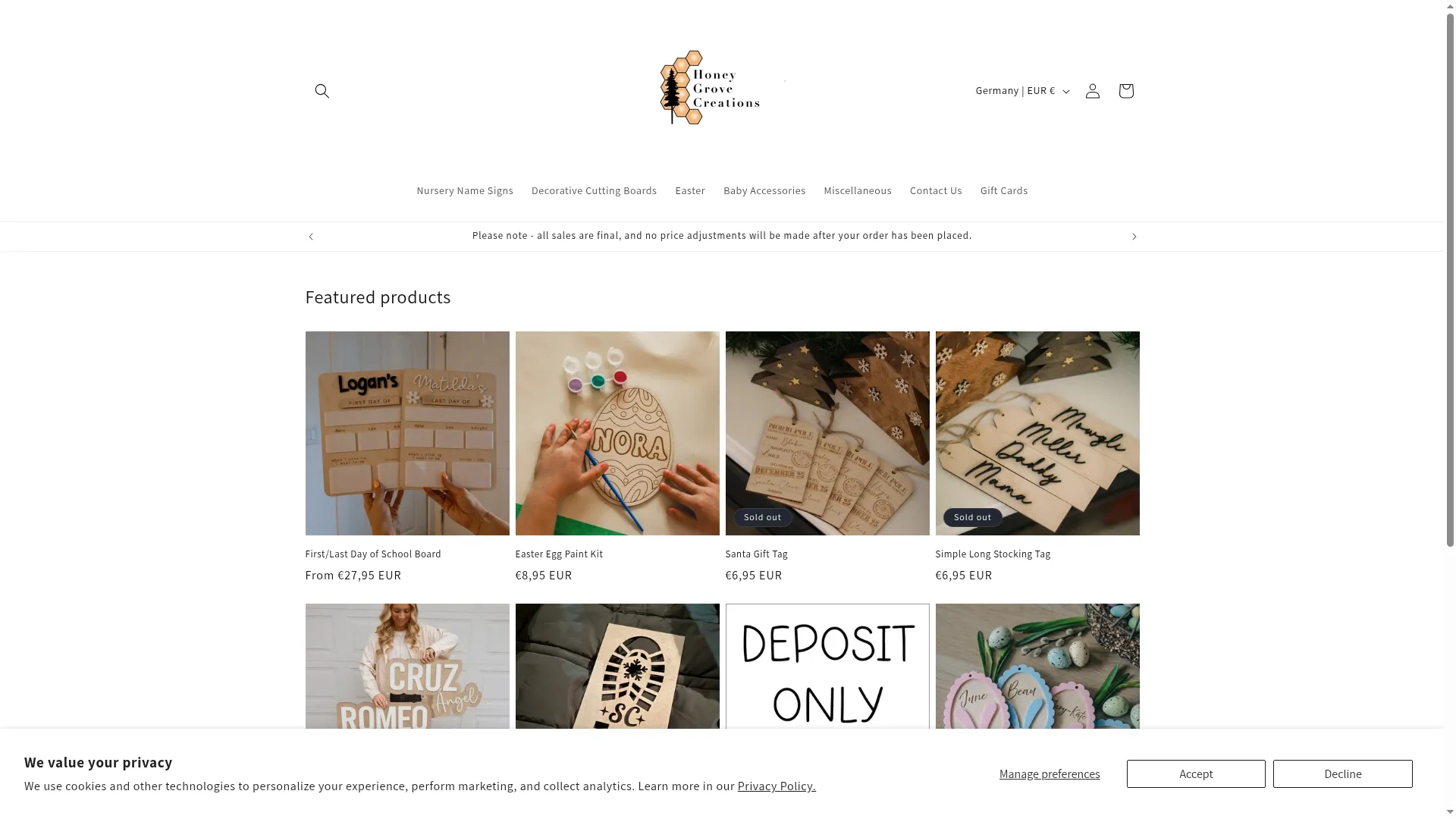 Honeygrovecreations.ca