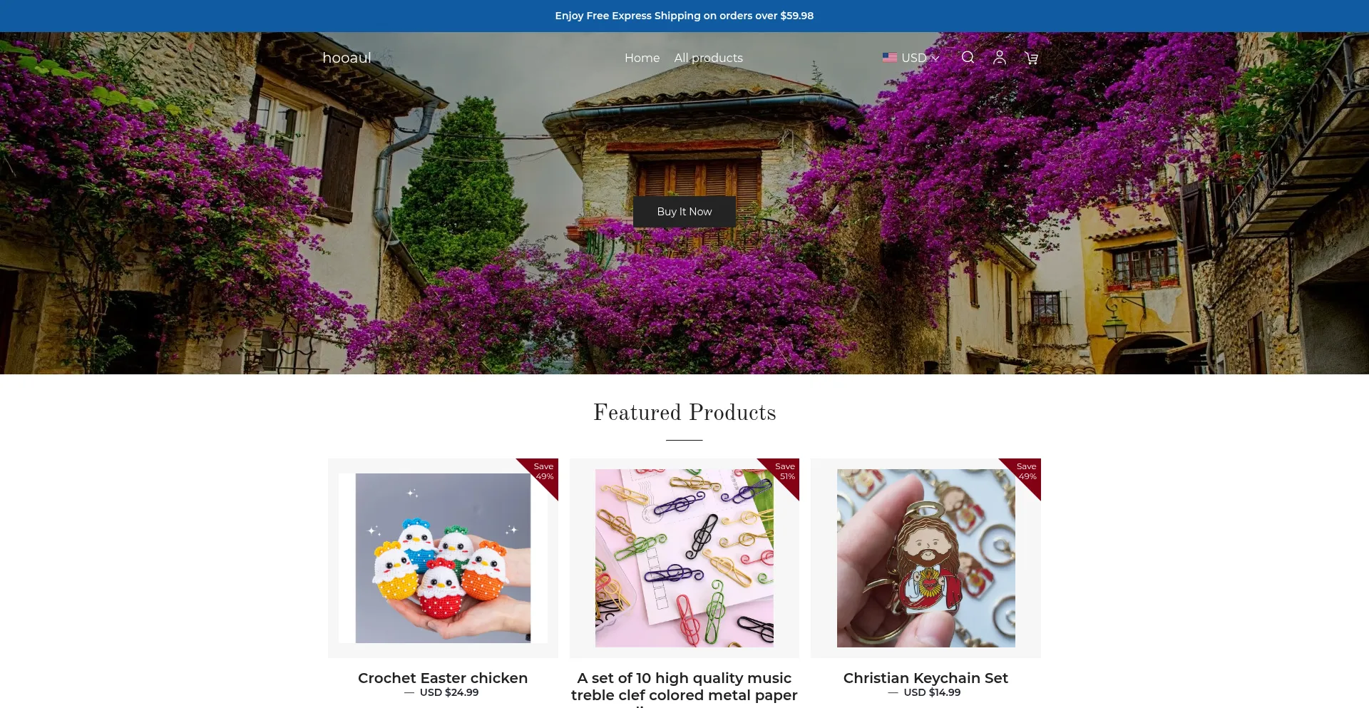 Website screenshot of Hooaul.com
