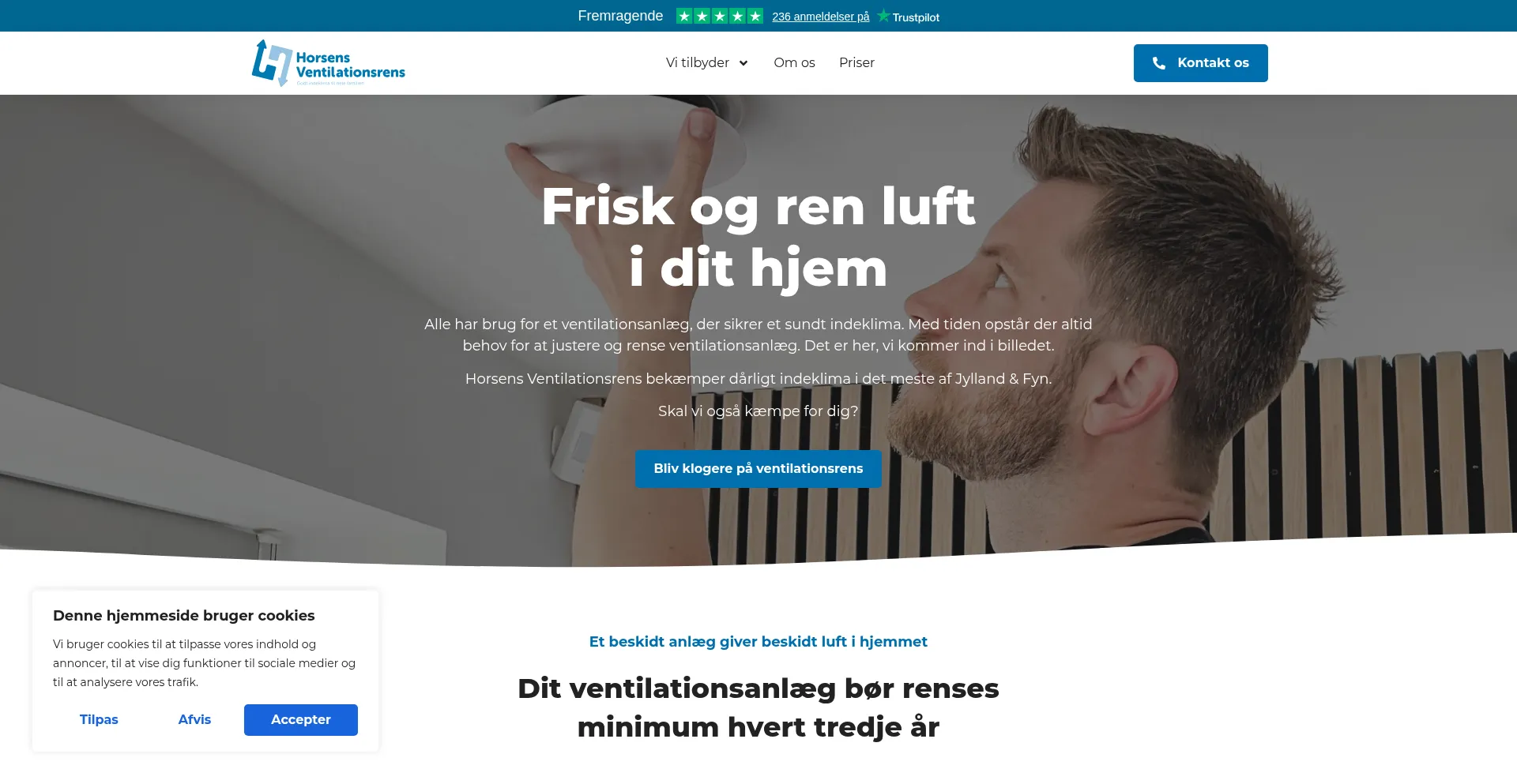 Horsensventilationsrens.dk 安全可靠吗？