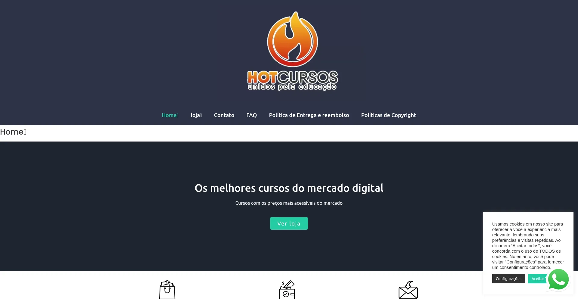 Hotcursos.info Screenshot