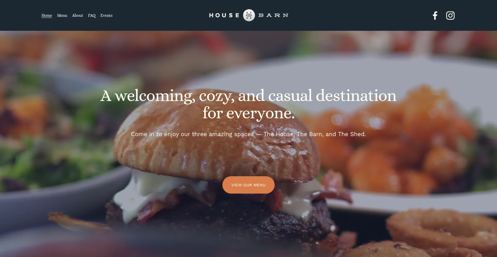 Website screenshot of Houseandbarn.net