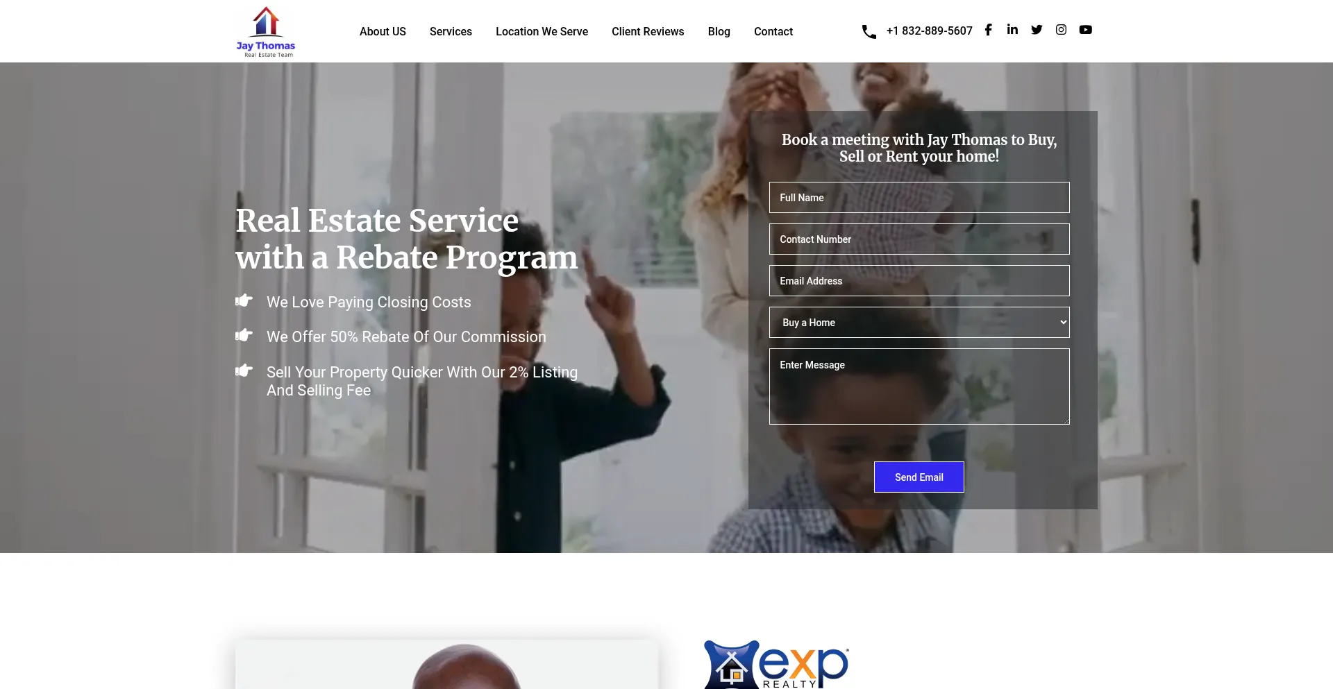 Website screenshot of Householdrebate.com