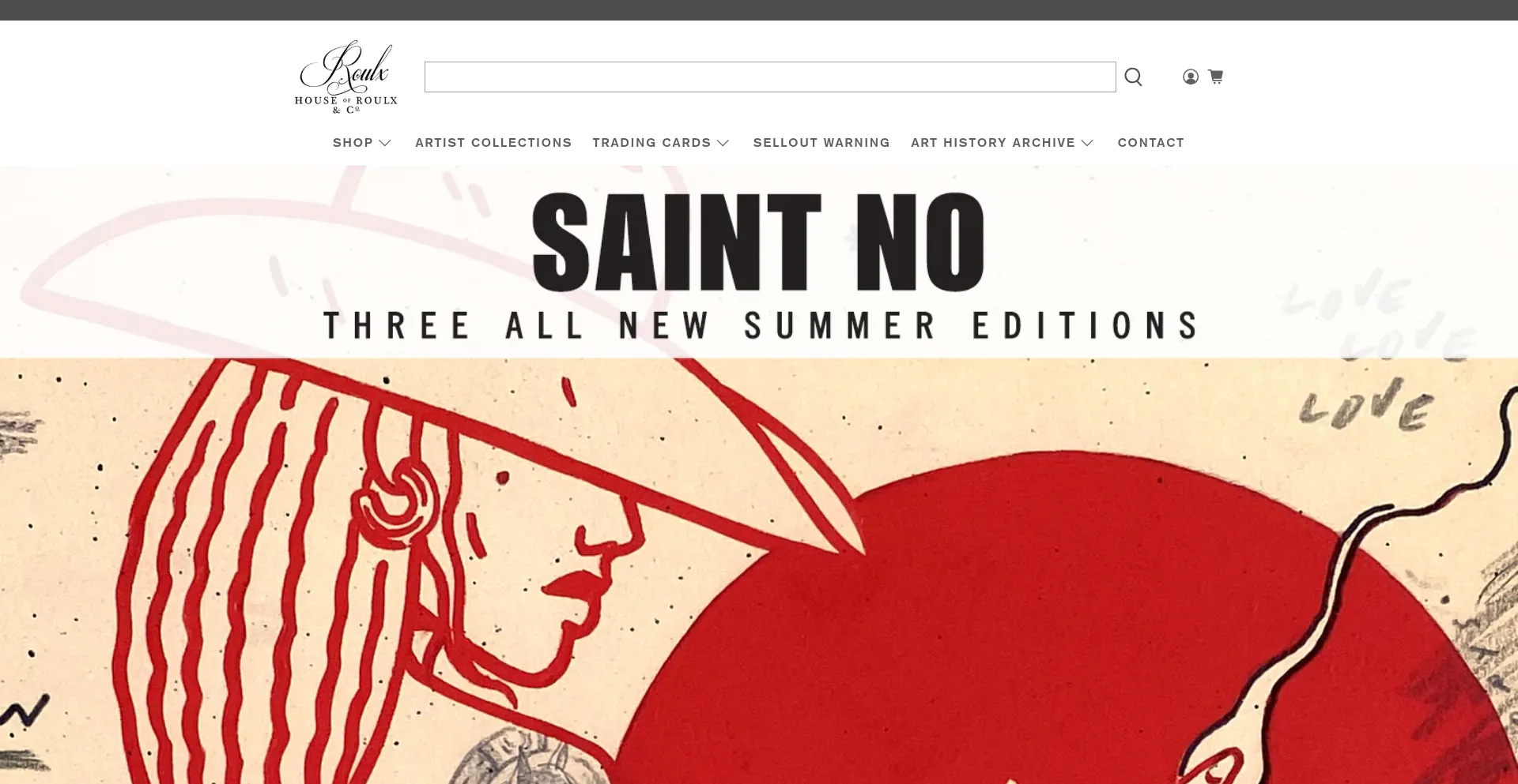 Website screenshot of Houseofroulx.com