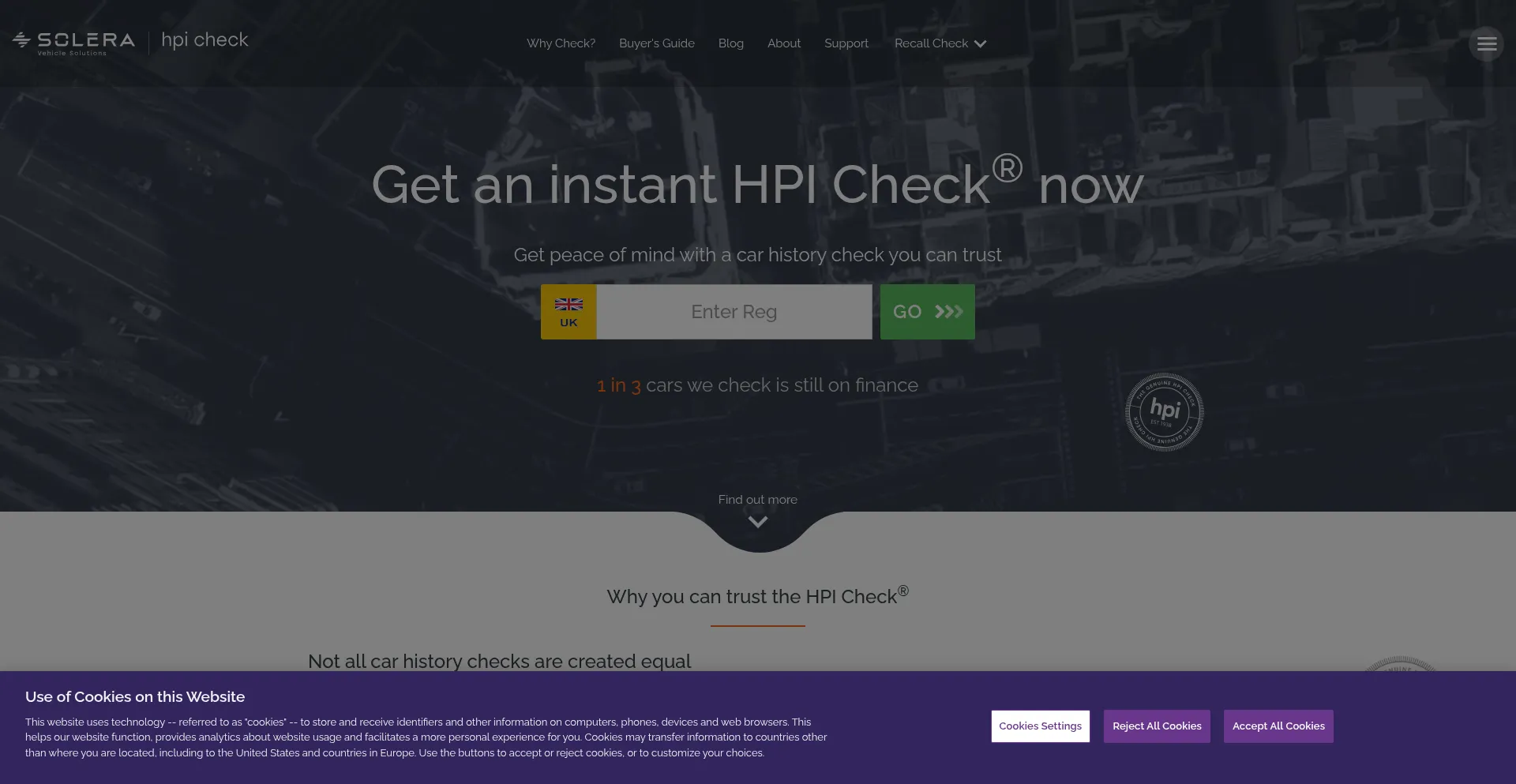 Hpicheck.co.uk 安全可靠吗？