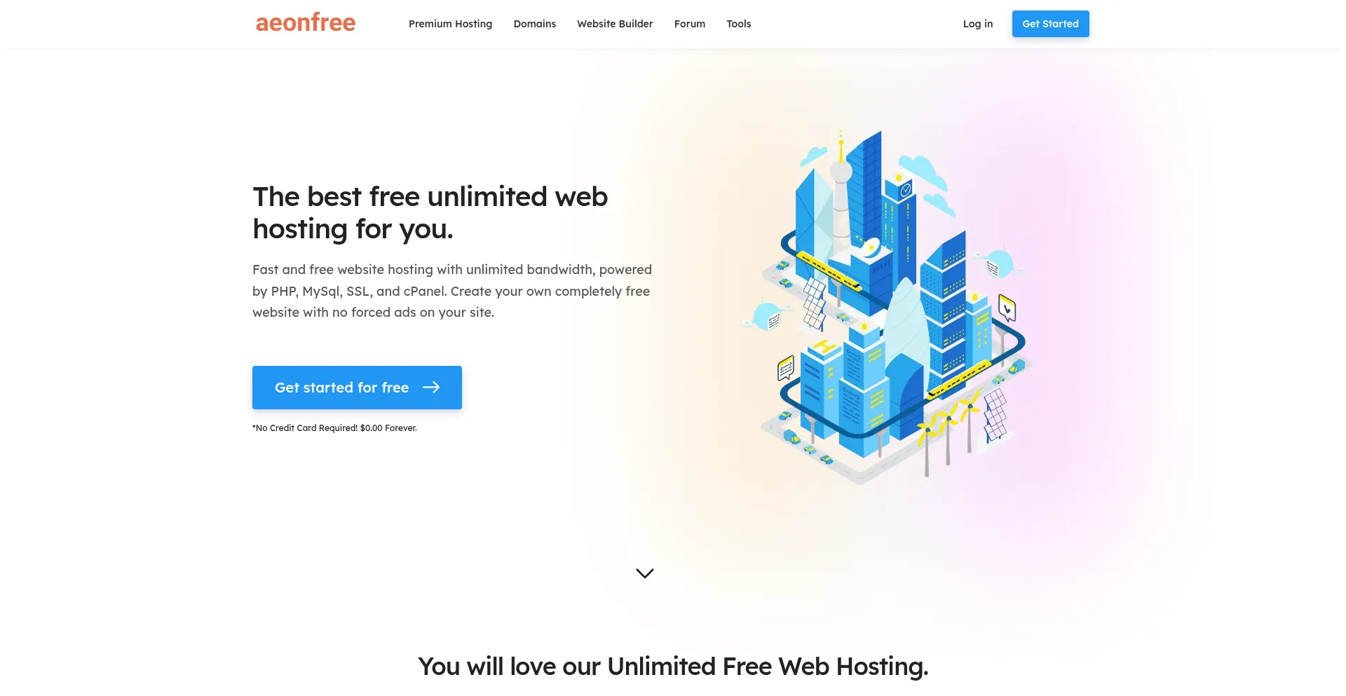 Website screenshot of Hstn.me
