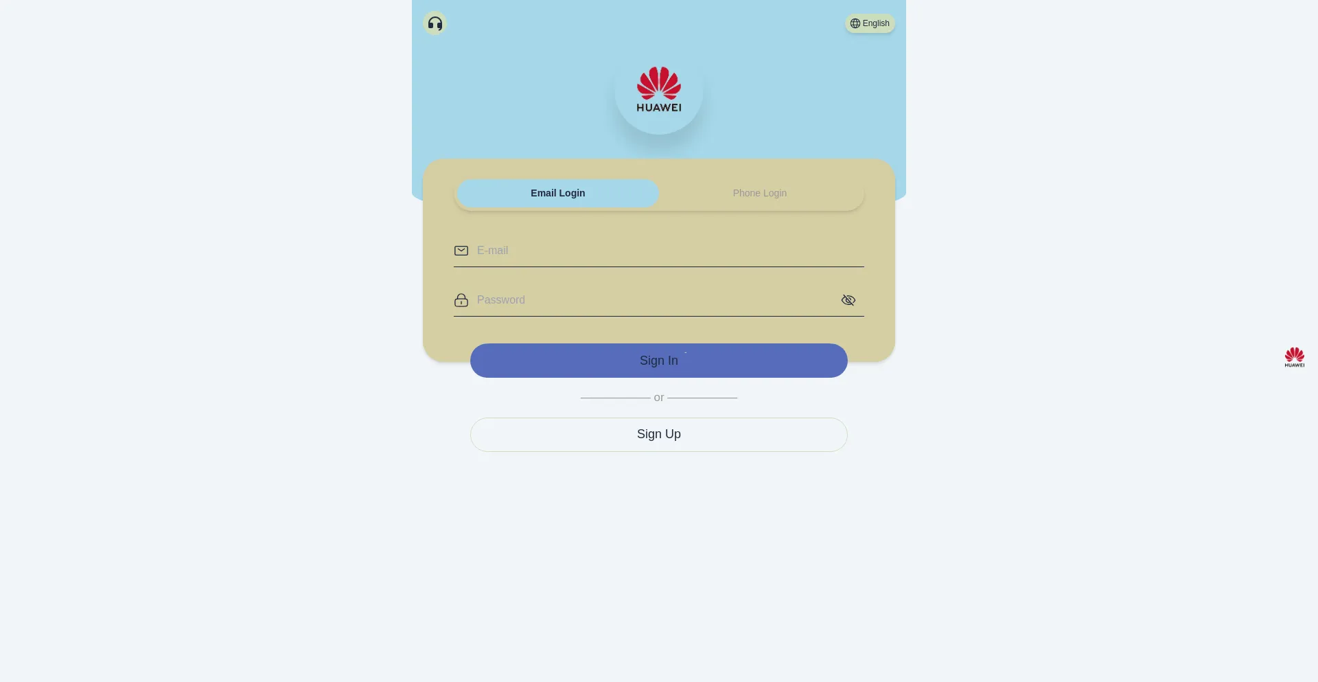 Website screenshot of Huaweis-mall.vip