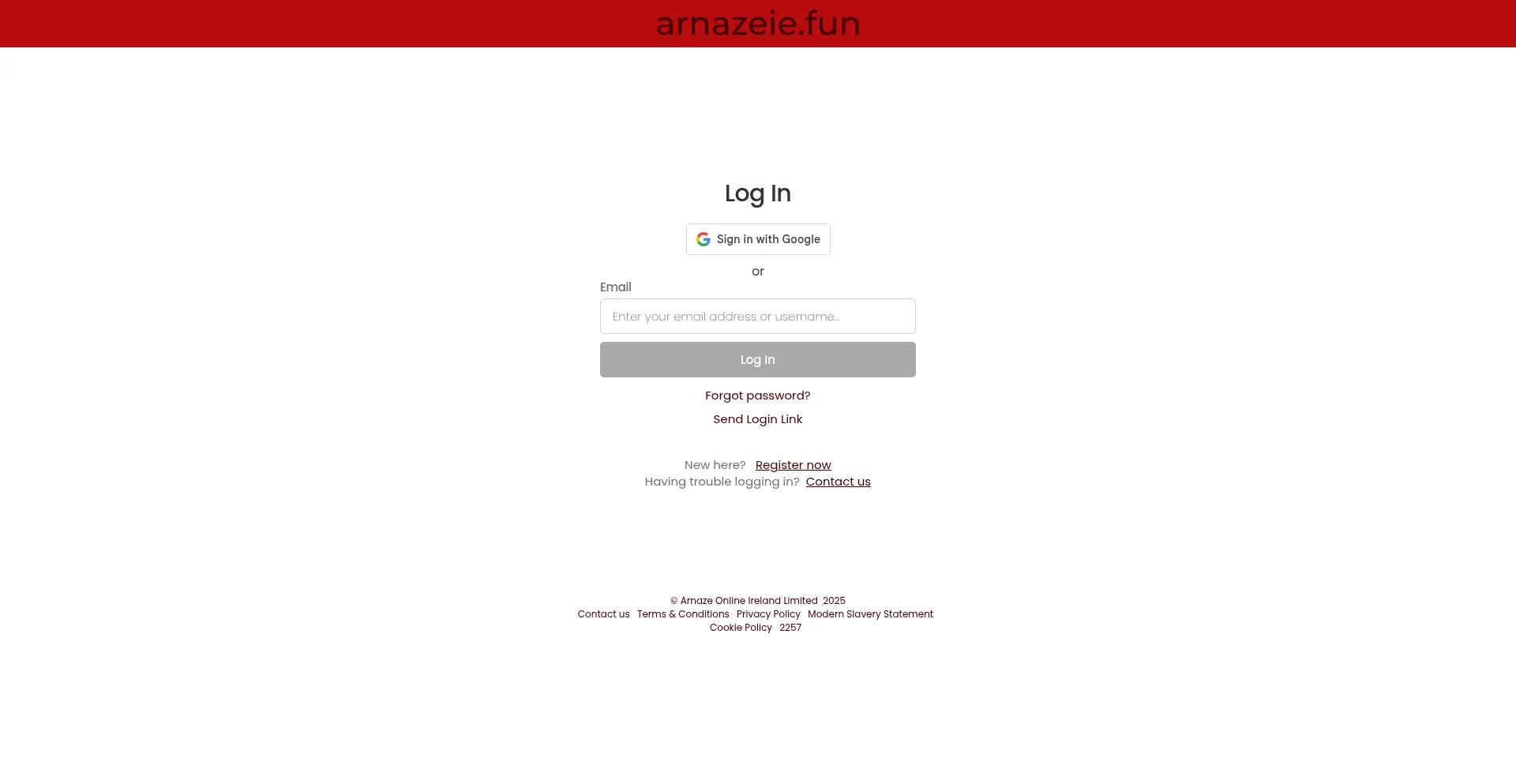 Website screenshot of Hub.arnazeie.fun