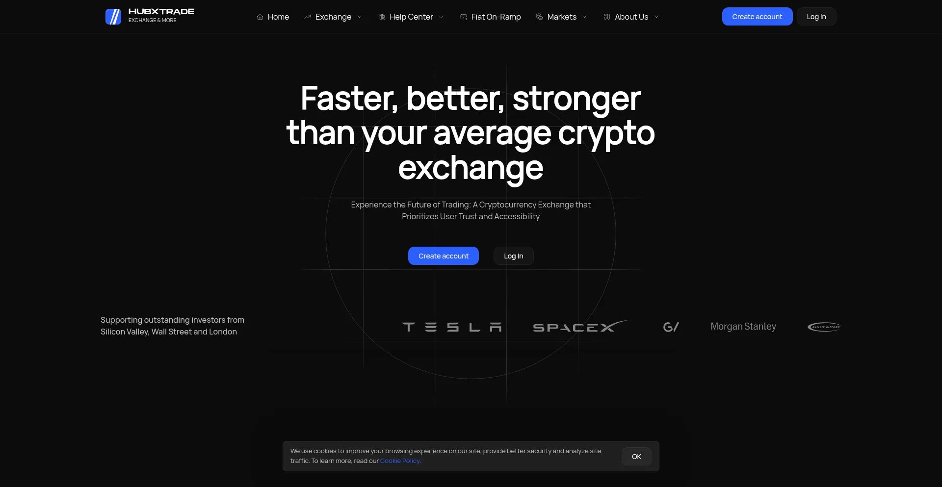 Hubxtrade.com Screenshot