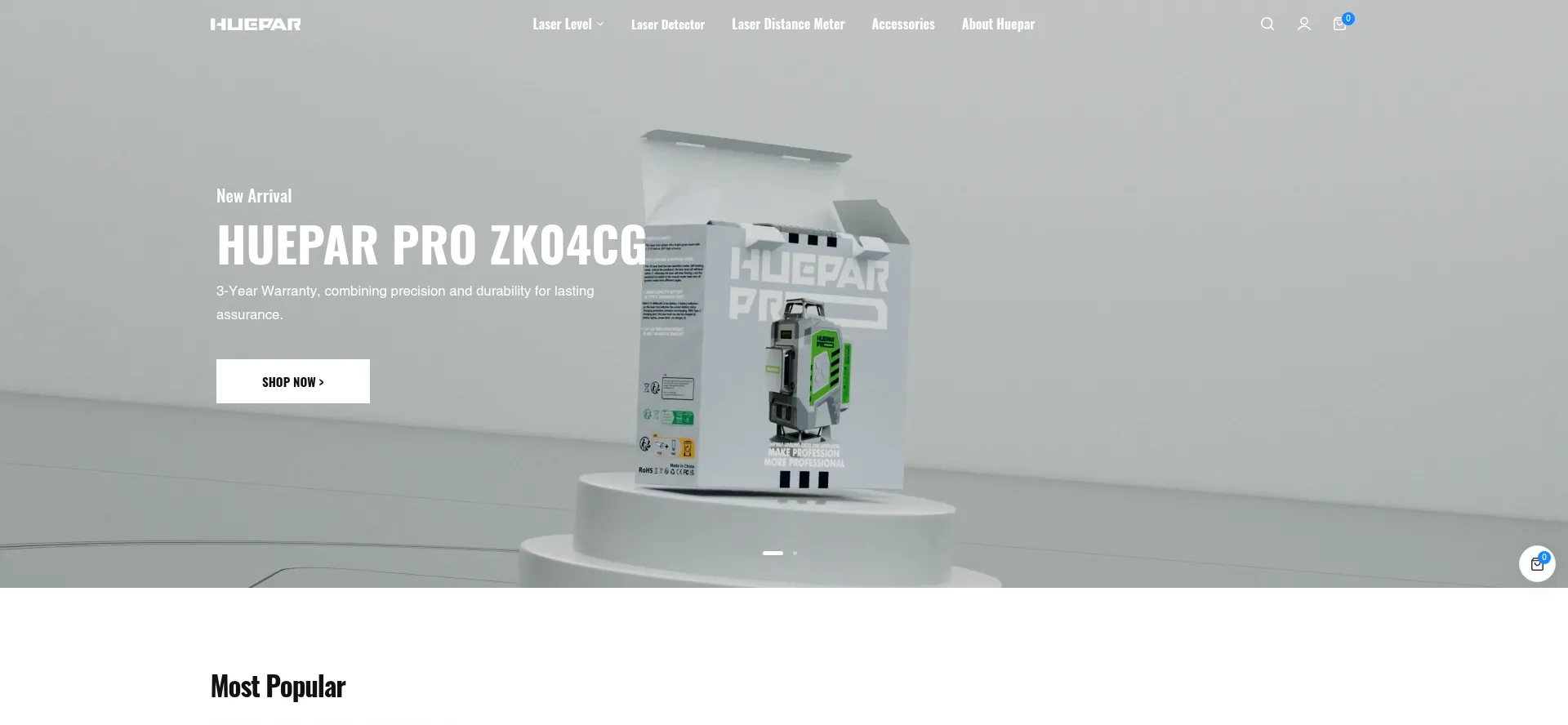 Huepar.eu Screenshot