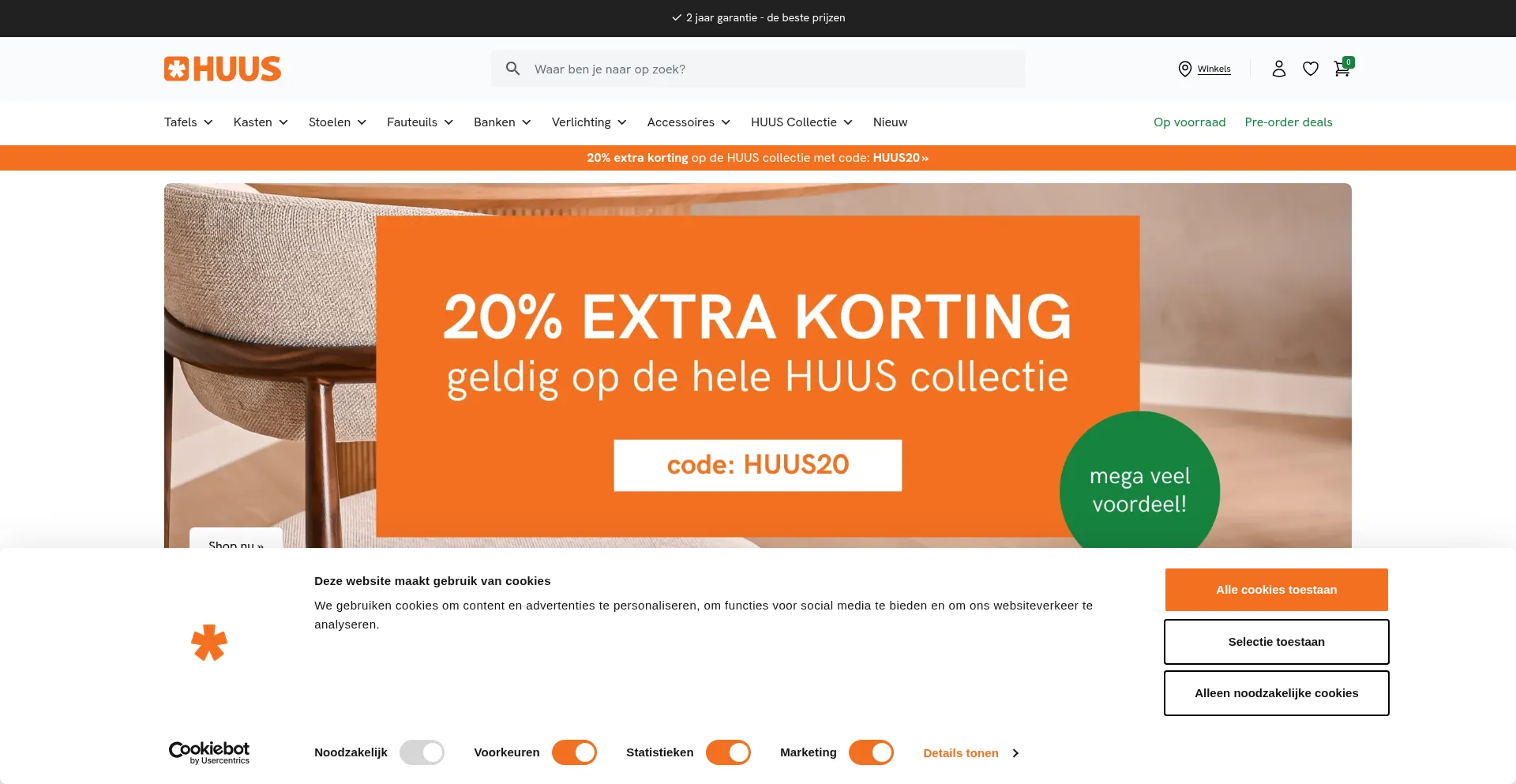 Huus.nl Screenshot
