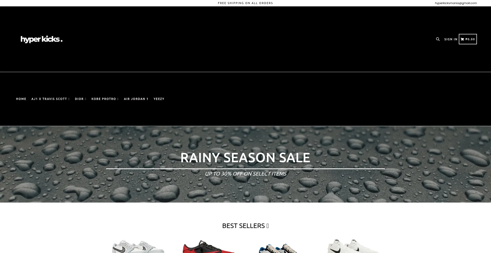 Website screenshot of Hyperkicksmania.com