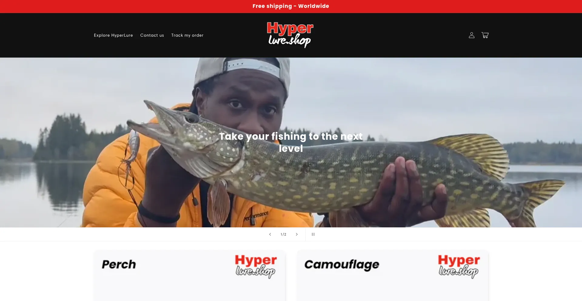Website screenshot of Hyperlure.store