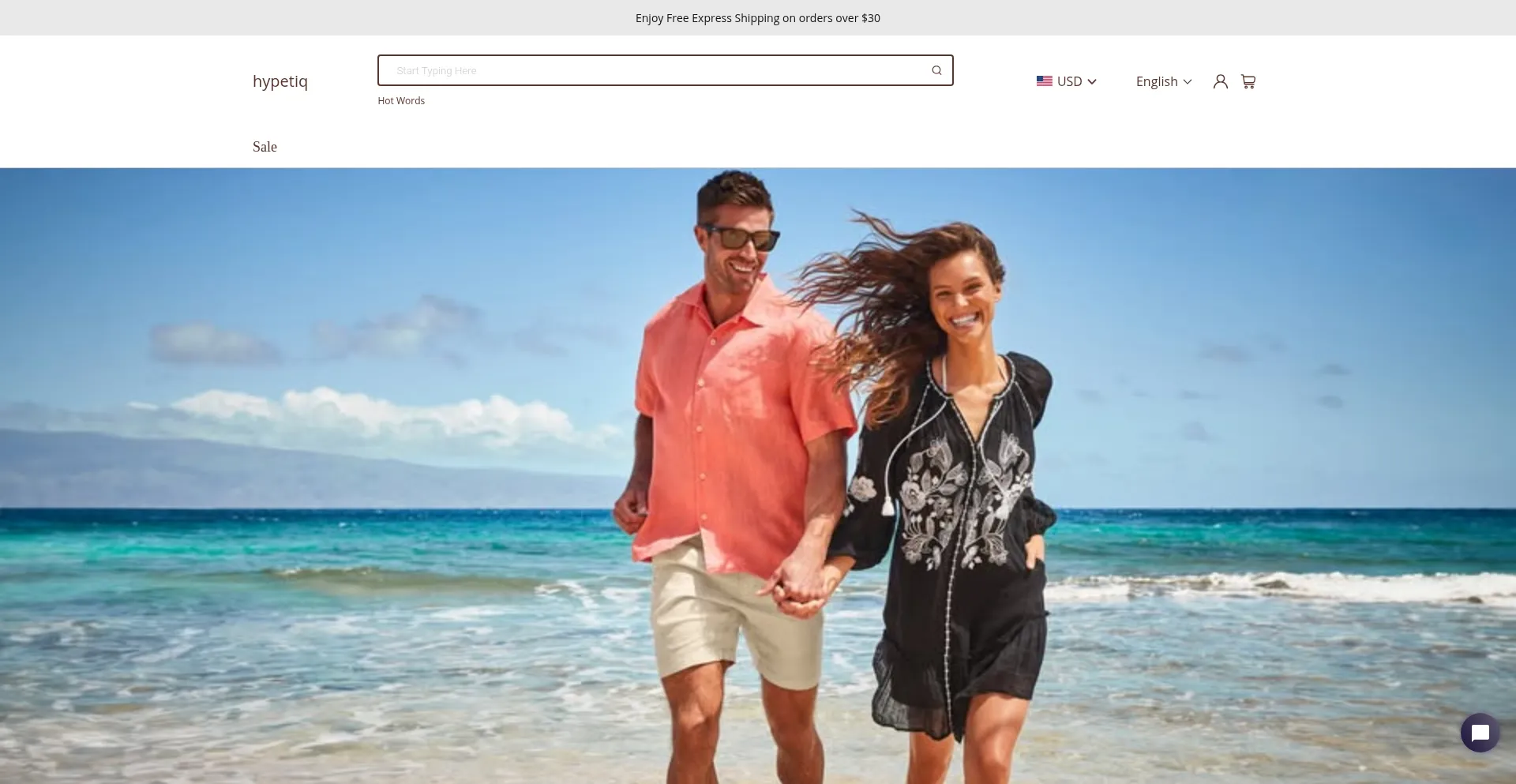 Website screenshot of Hypetiq.com