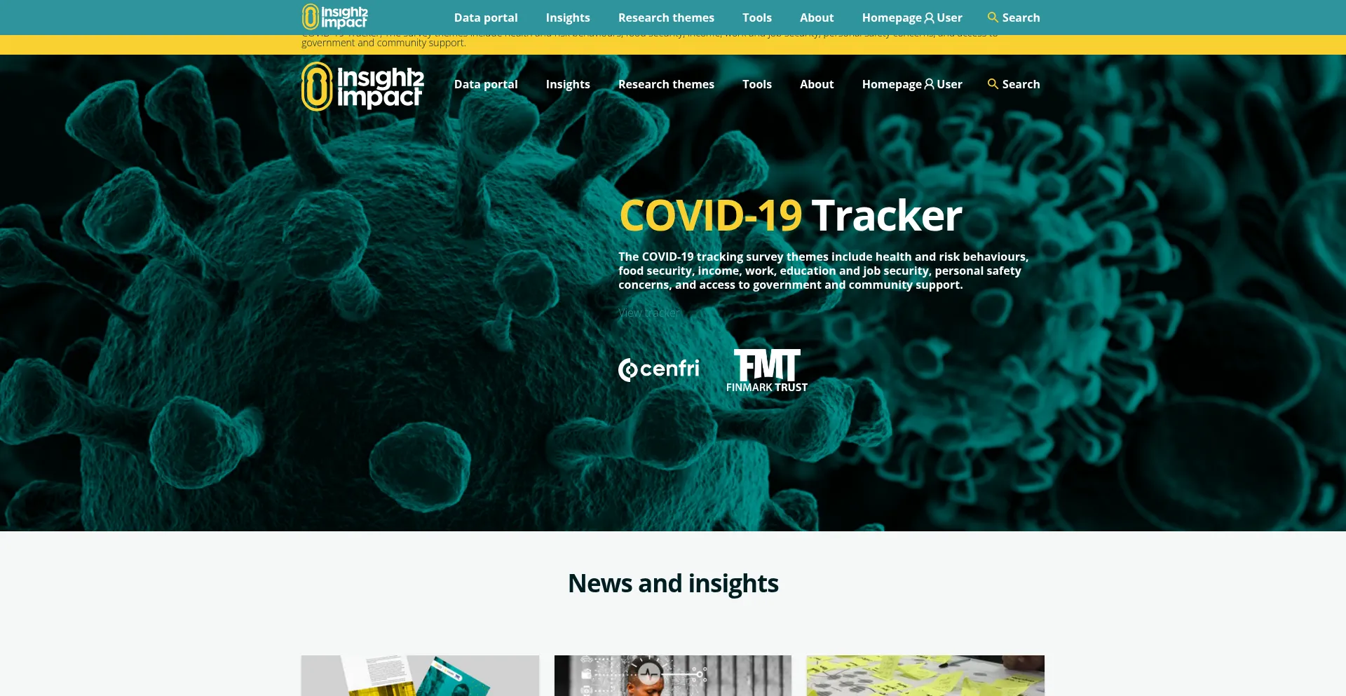 Website screenshot of I2ifacility.org