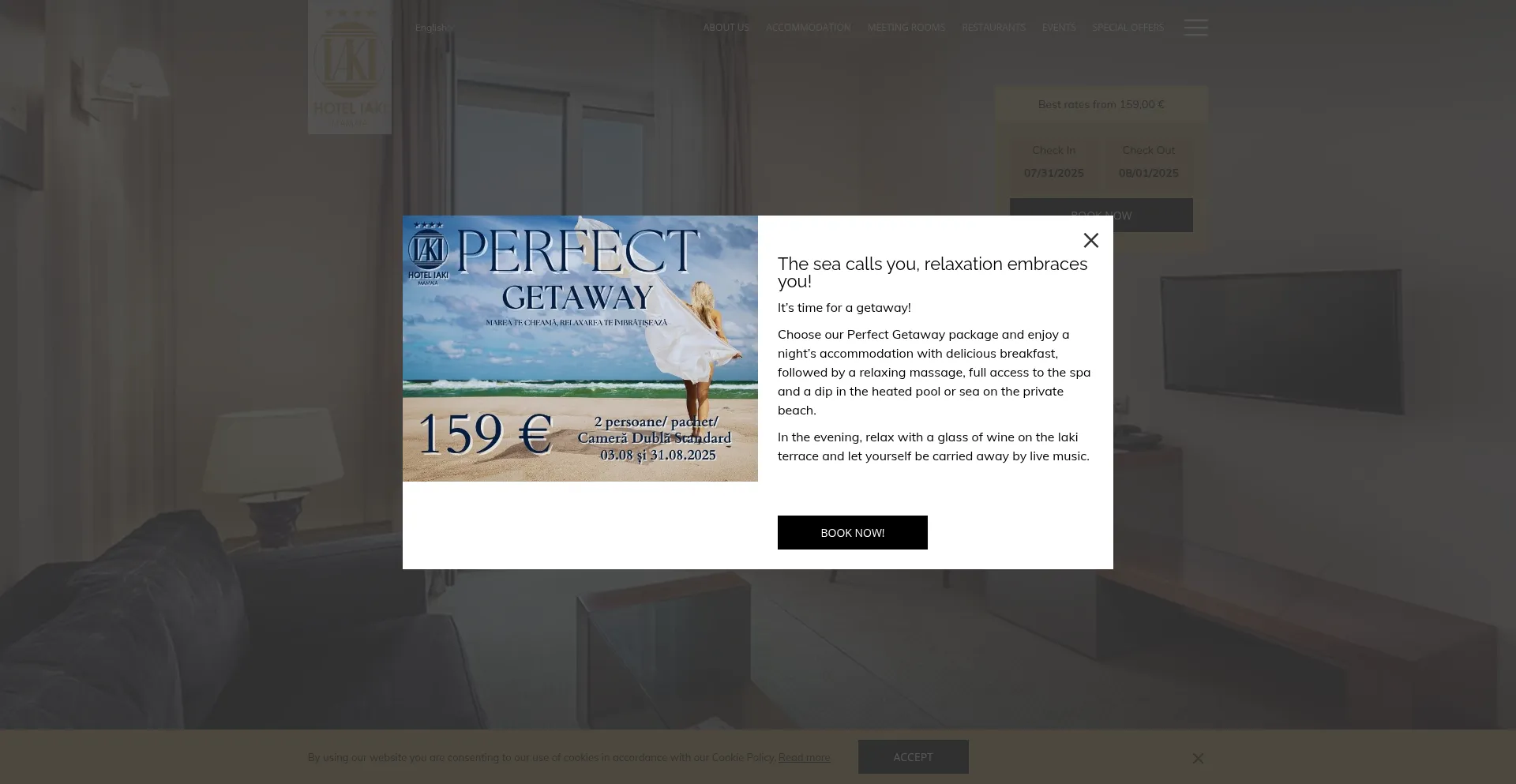Website screenshot of Iaki.ro